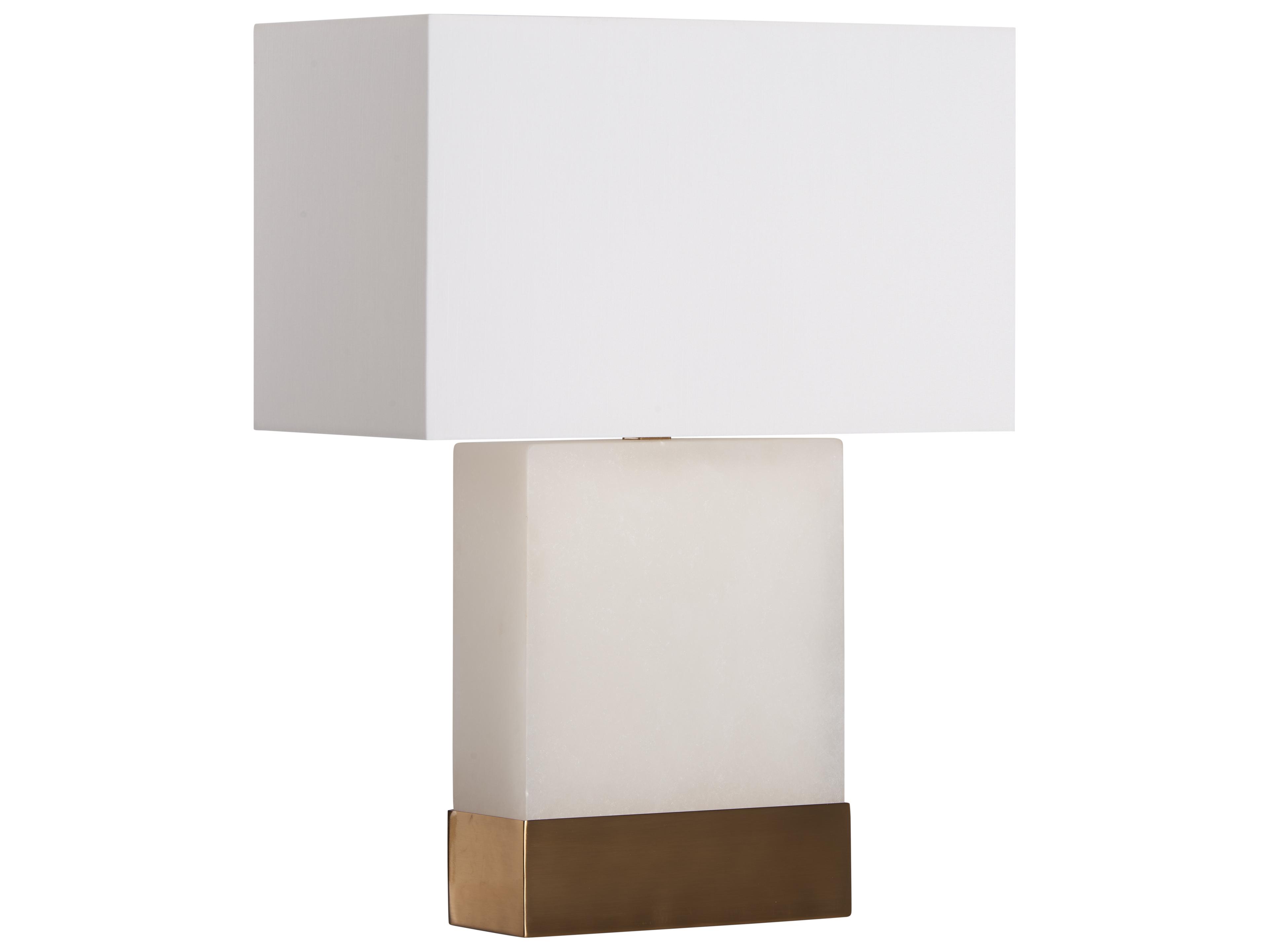 Chelsea House Natural White Antique Brass Table Lamp