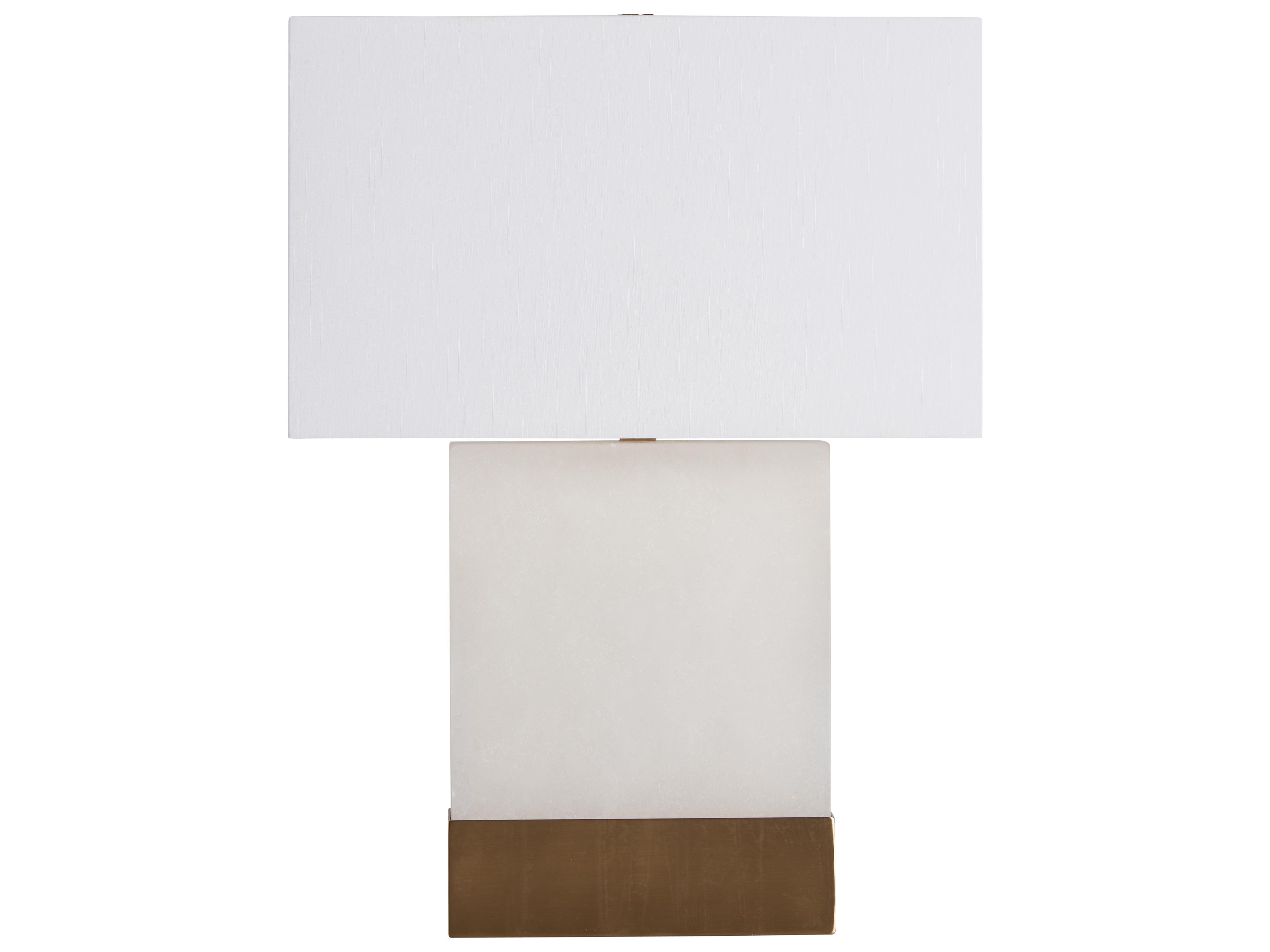 Chelsea House Natural White Antique Brass Table Lamp