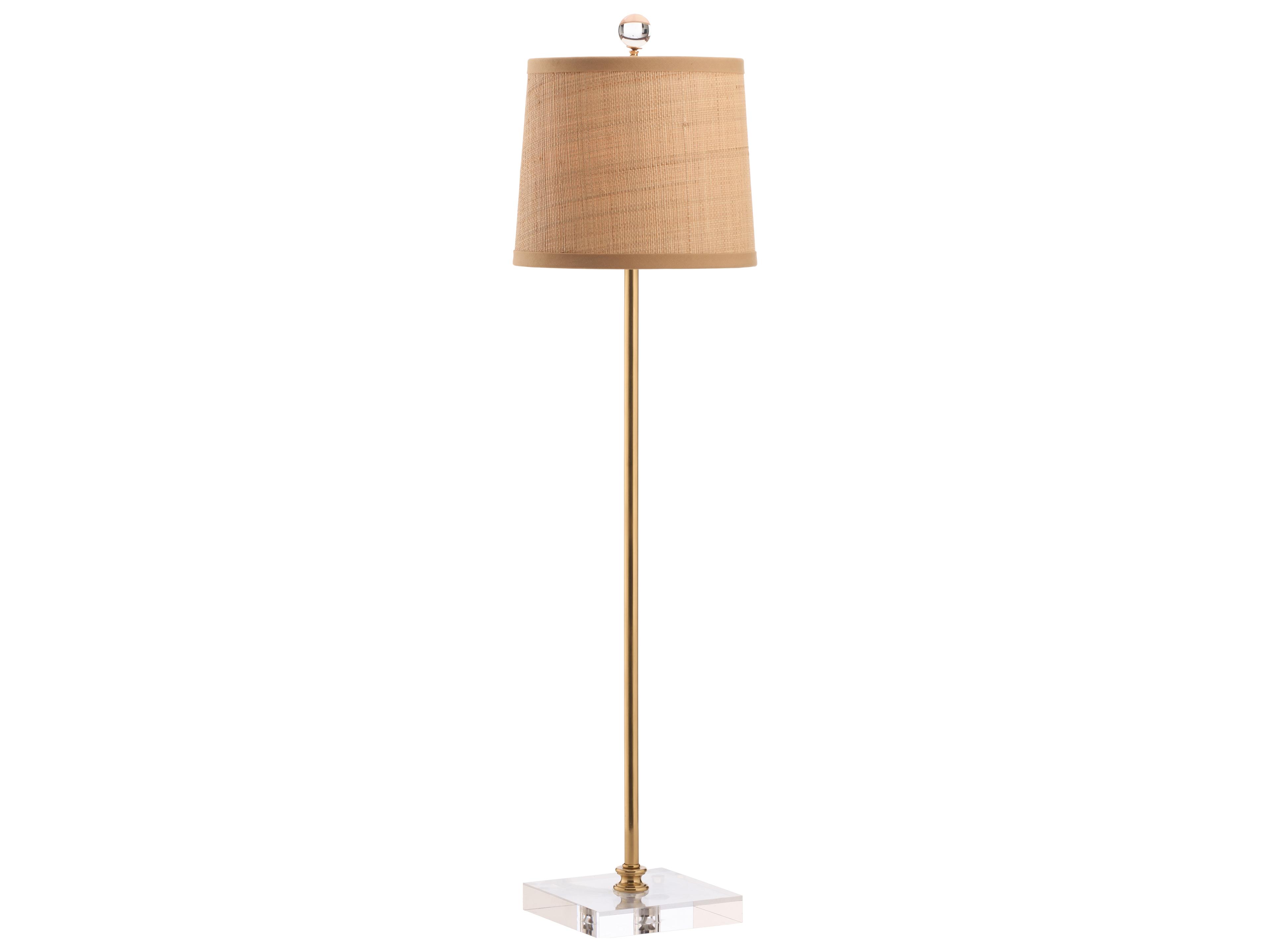Polished Brass Clear Table Lamp
