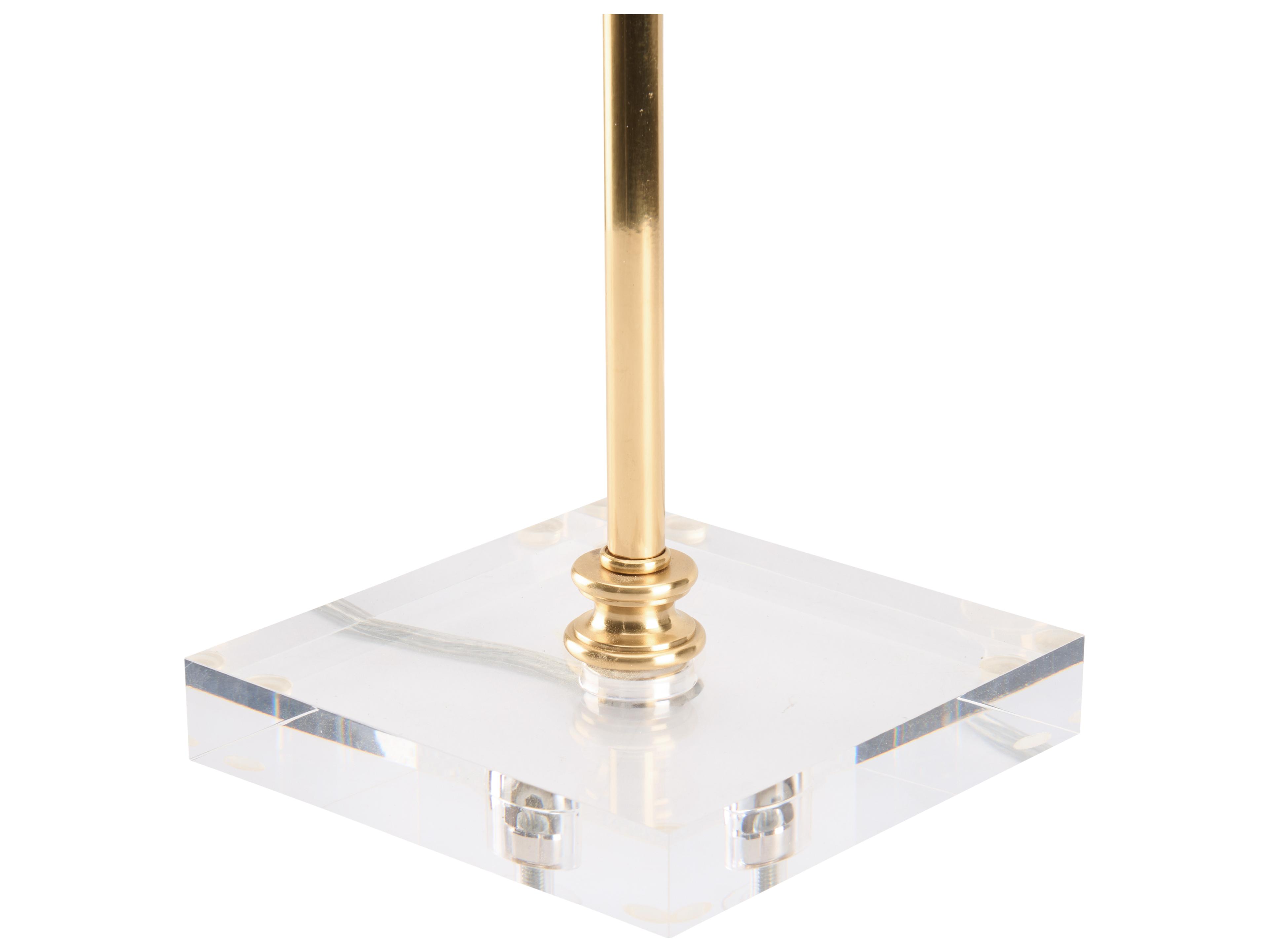 Chelsea House Polished Brass Clear Table Lamp