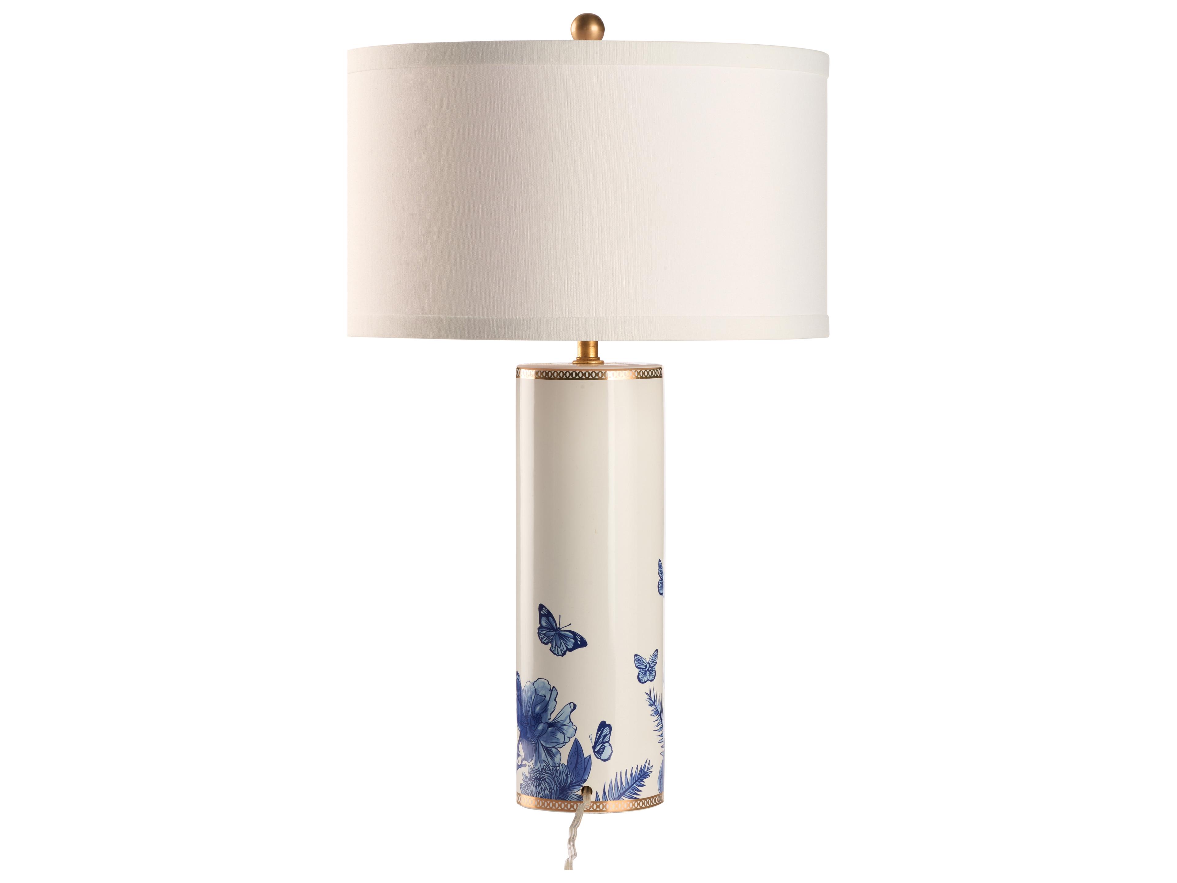Chelsea House White Blue Table Lamp