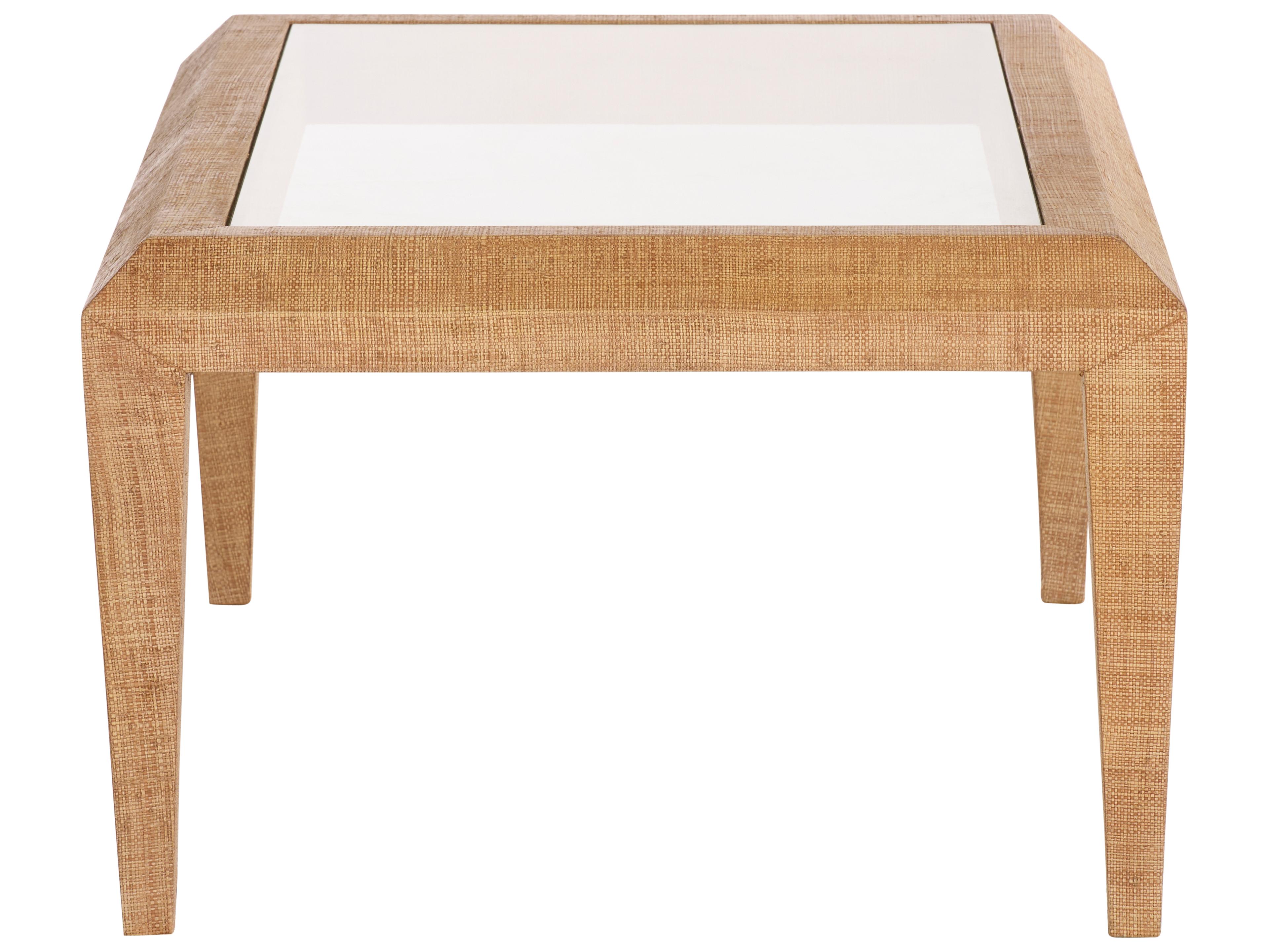 Chelsea House Rectangular Glass Brown Coffee Table