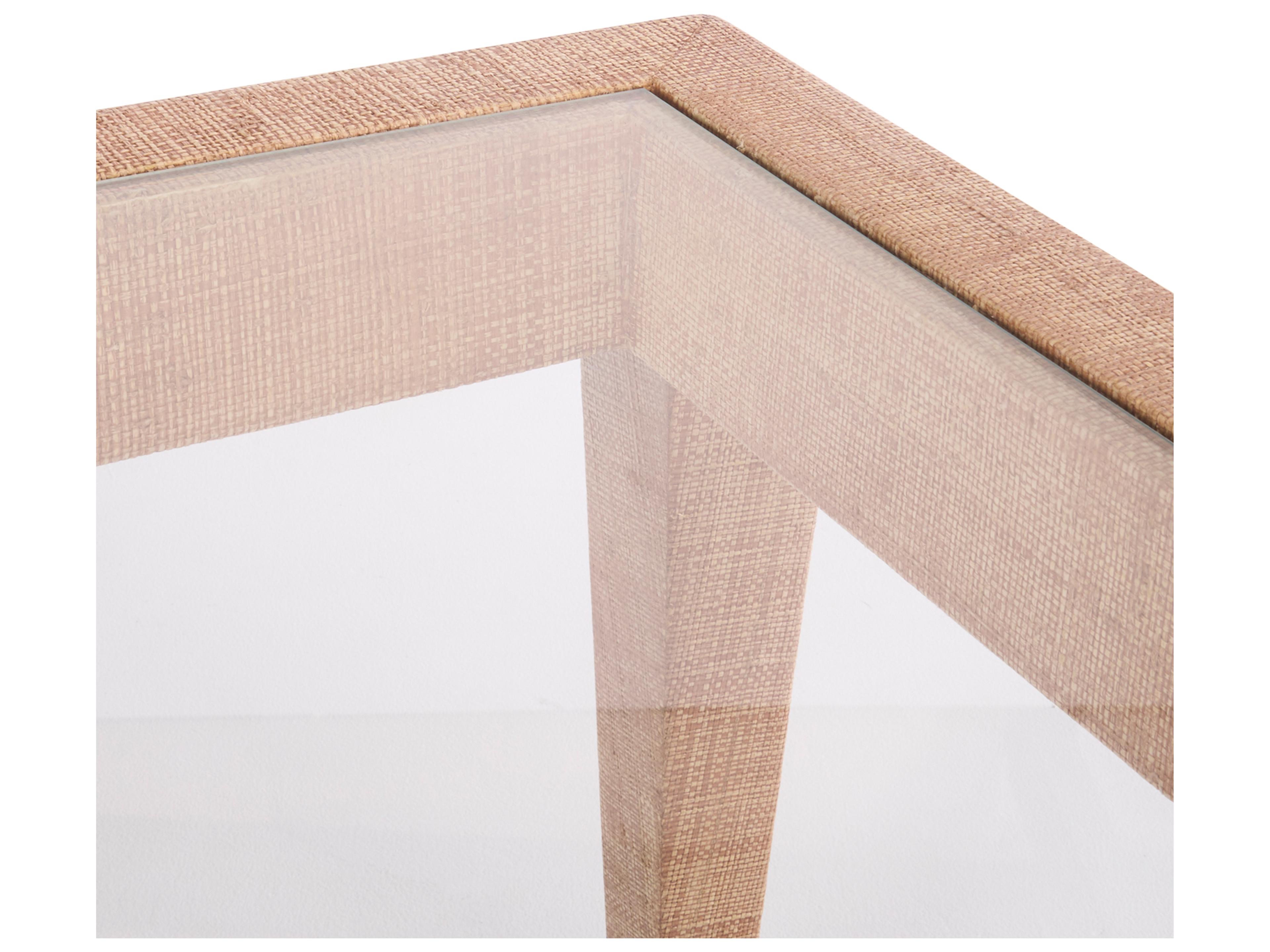 Chelsea House Rectangular Glass Brown Coffee Table