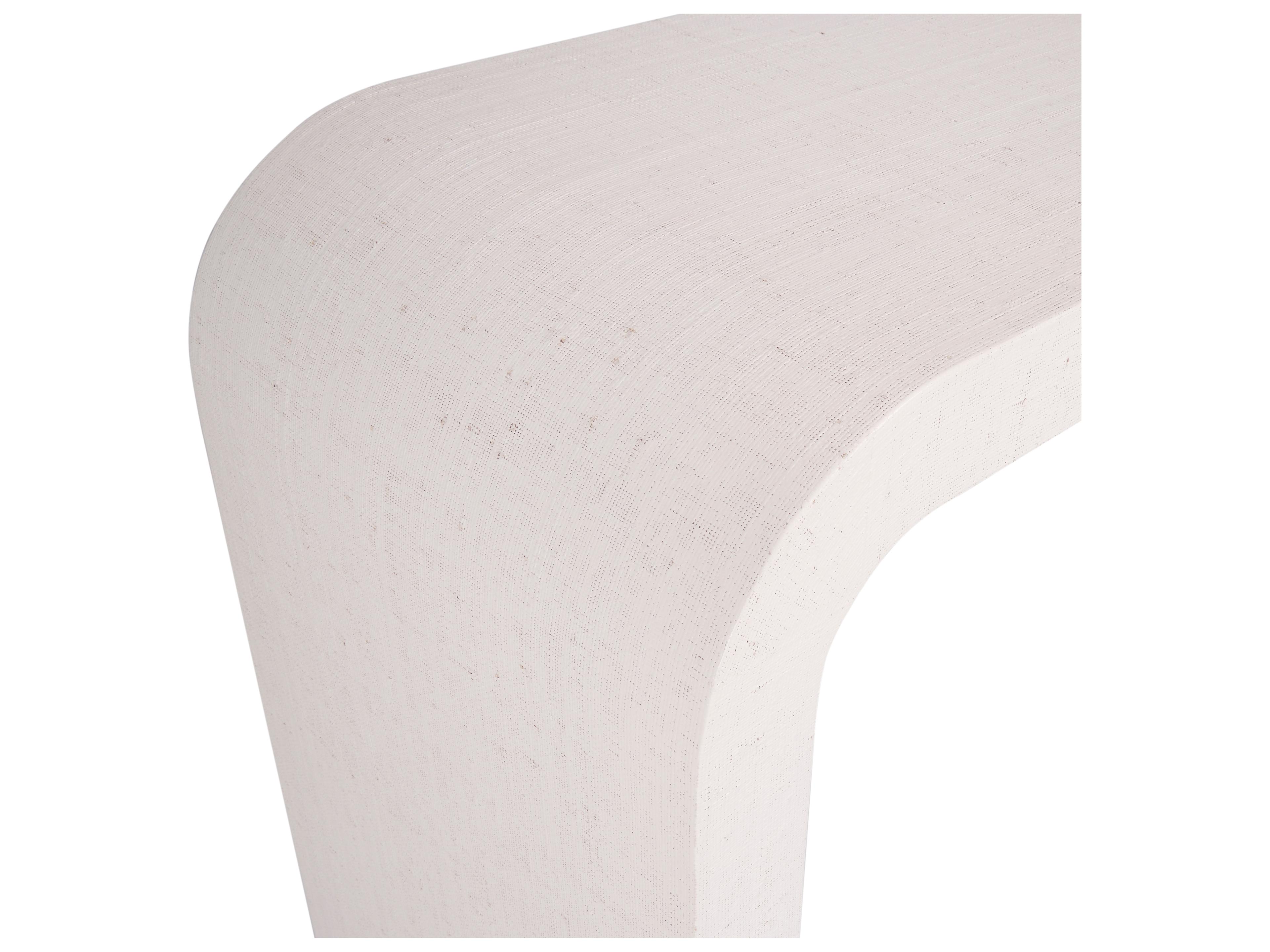 Chelsea House Jamie Merida Rectangular Wood White Cream Console Table