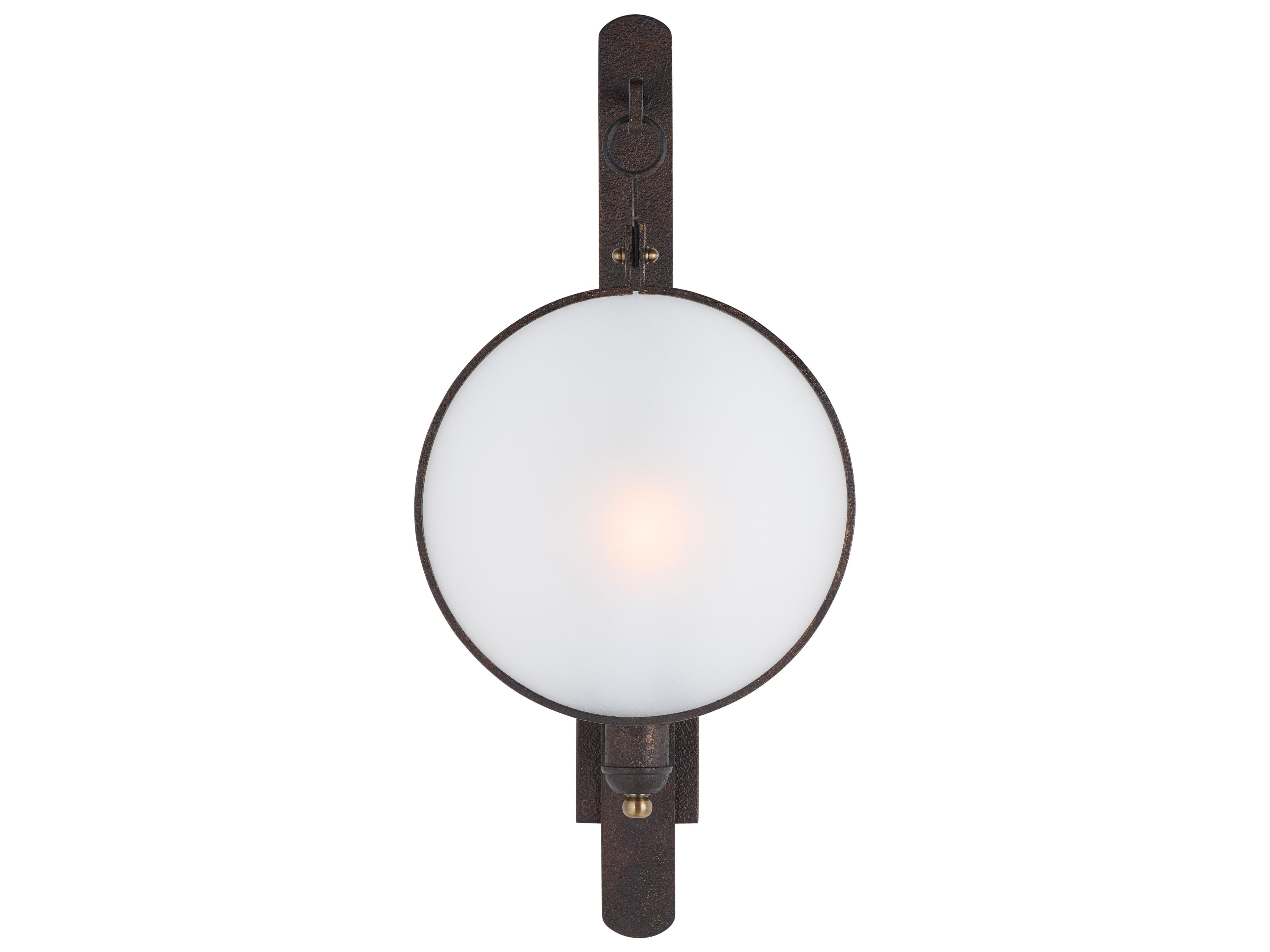 1-Light Brown Wall Sconce