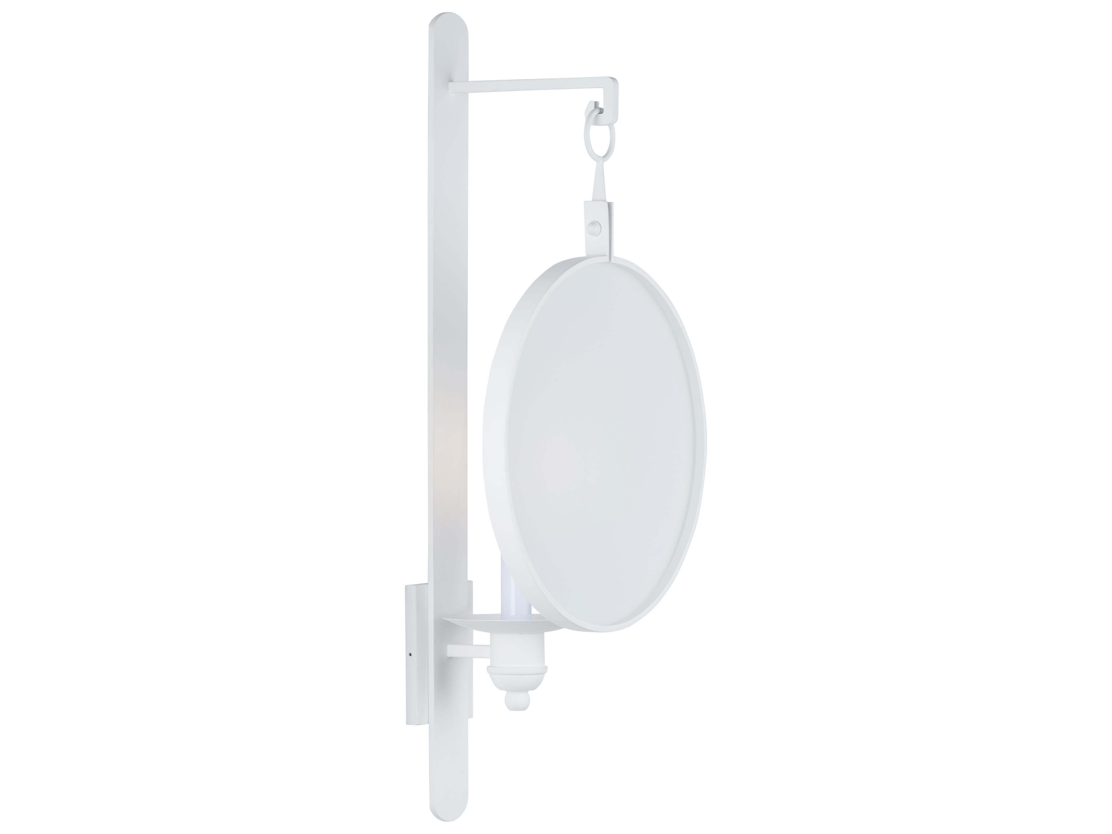 Chelsea House 1-Light White Cream Wall Sconce