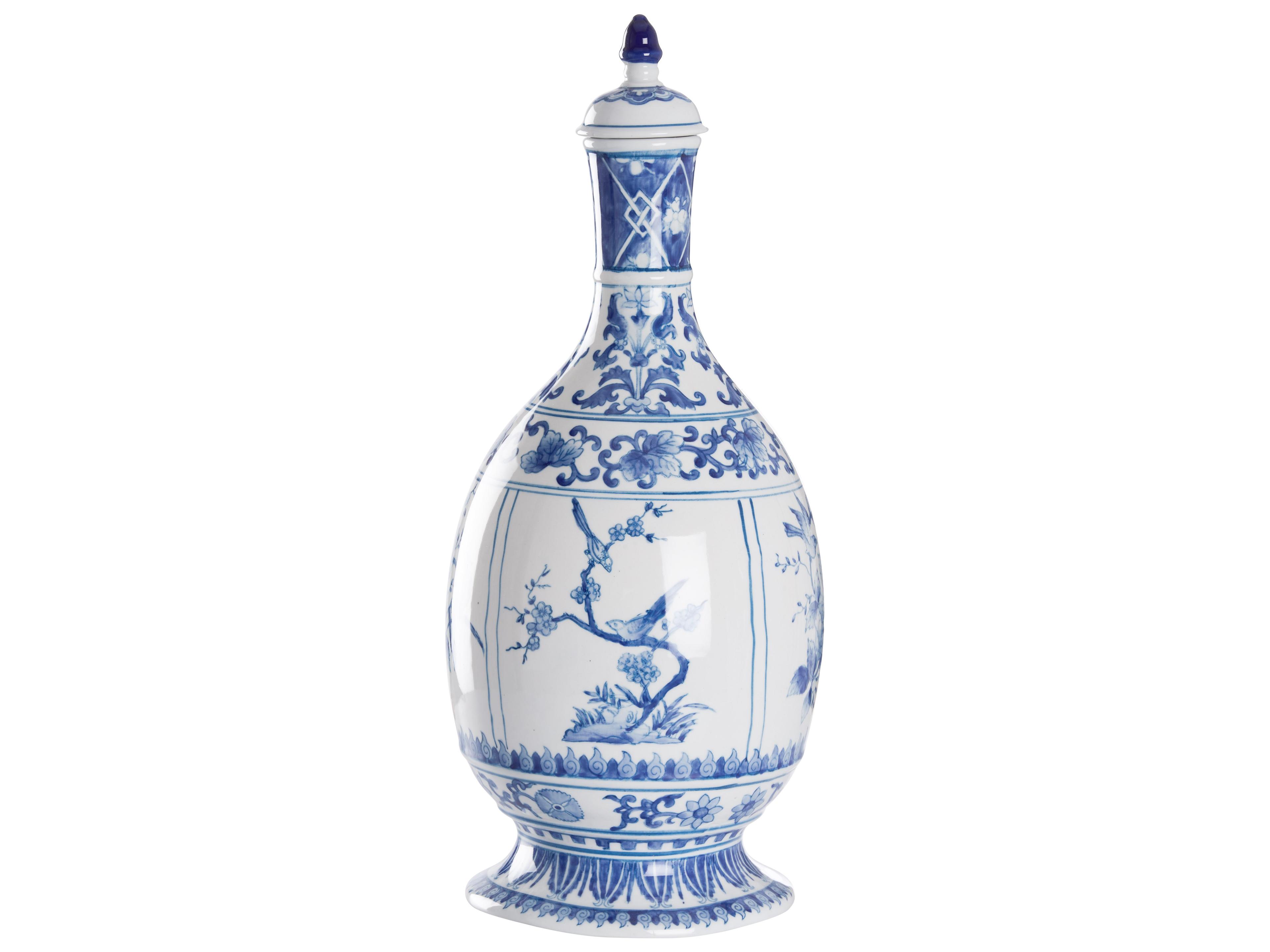 Chelsea House Blue White Glaze Vase