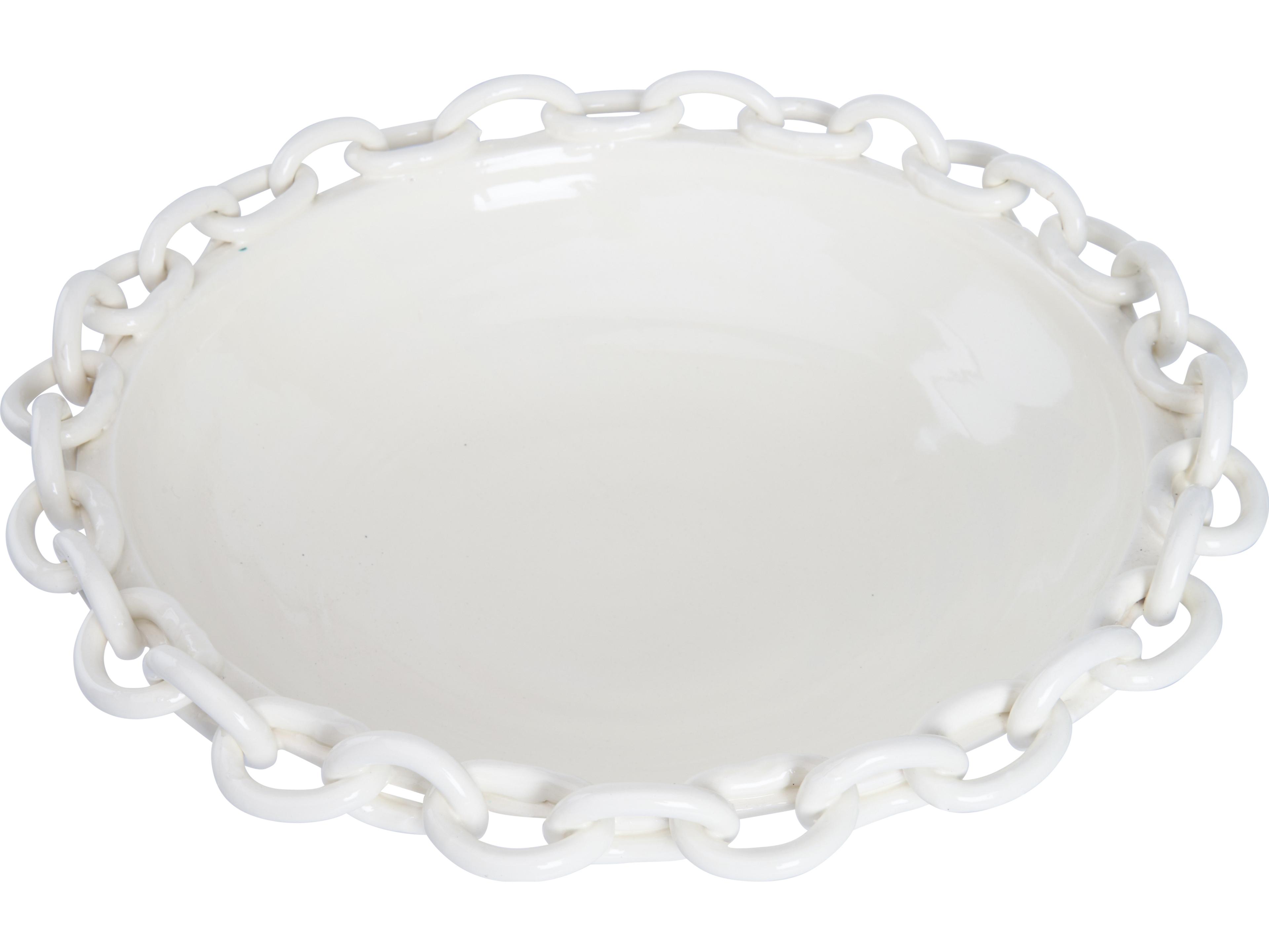 Chelsea House White Cream Decorative Plate