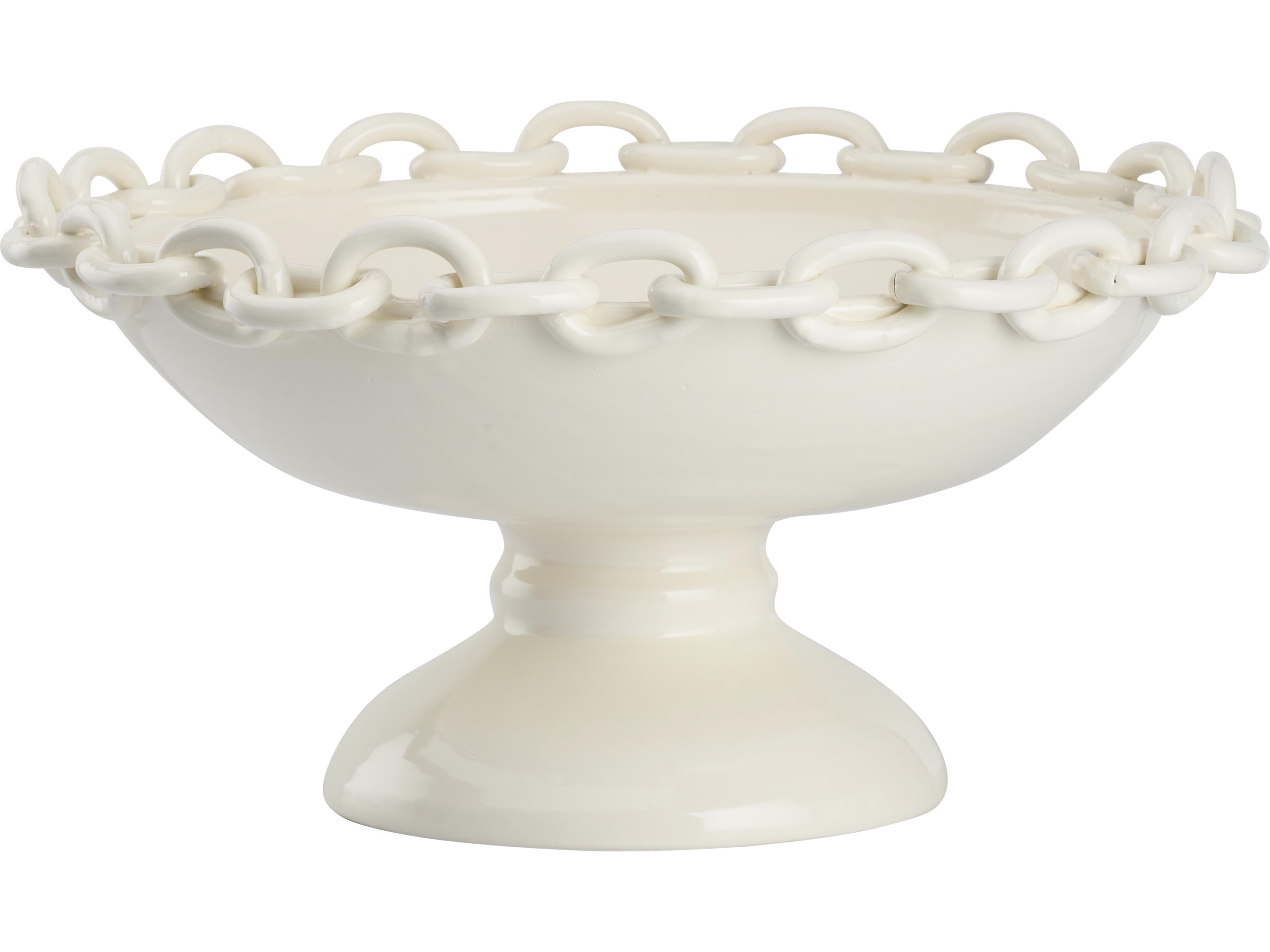 White Cream Decorative Plate