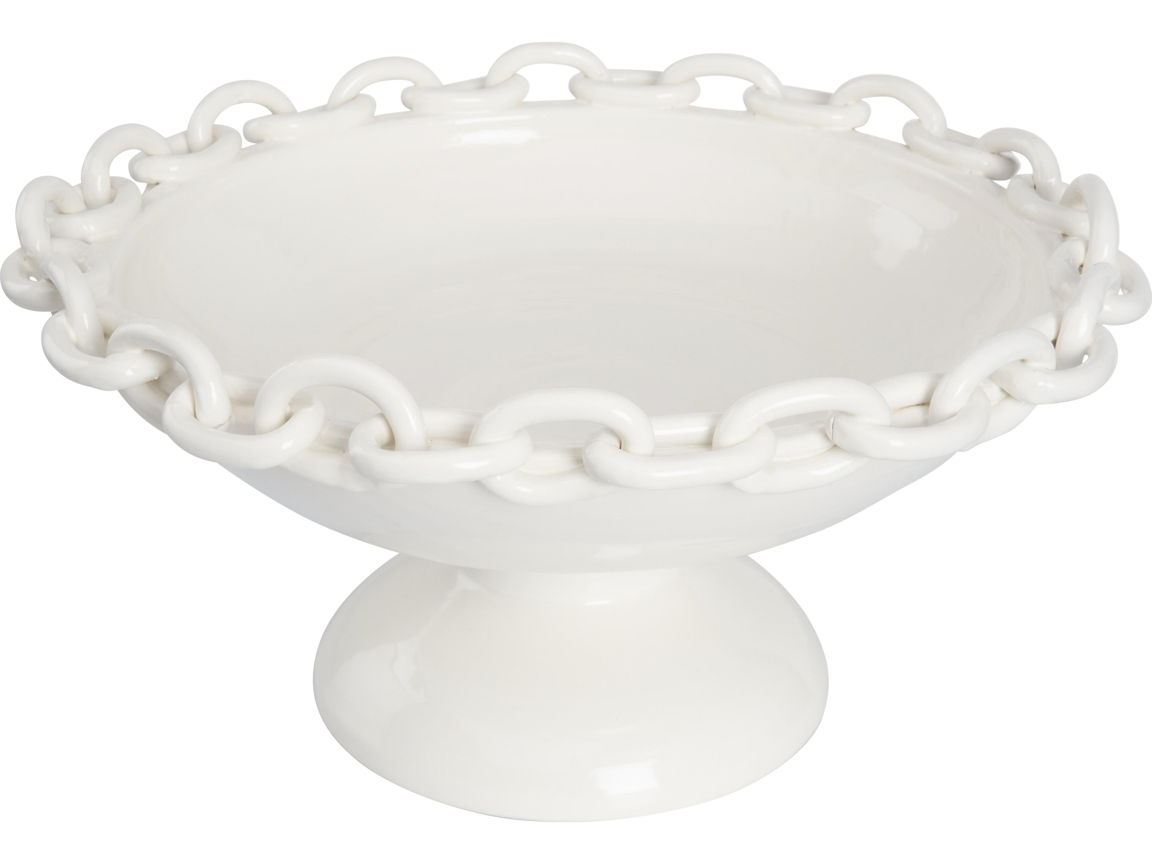 Chelsea House White Cream Decorative Plate