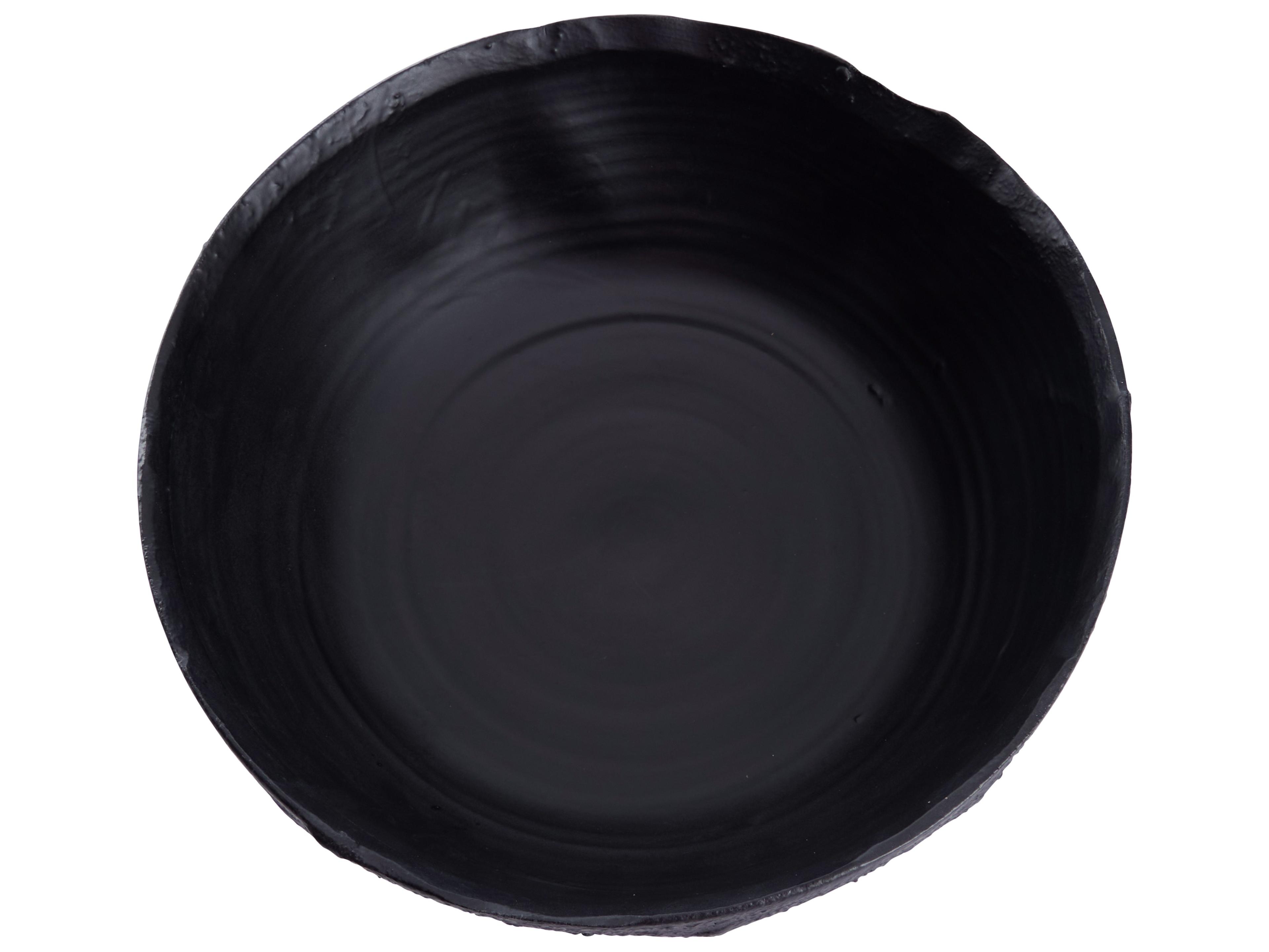 Chelsea House Matte Black Glaze Decorative Plate