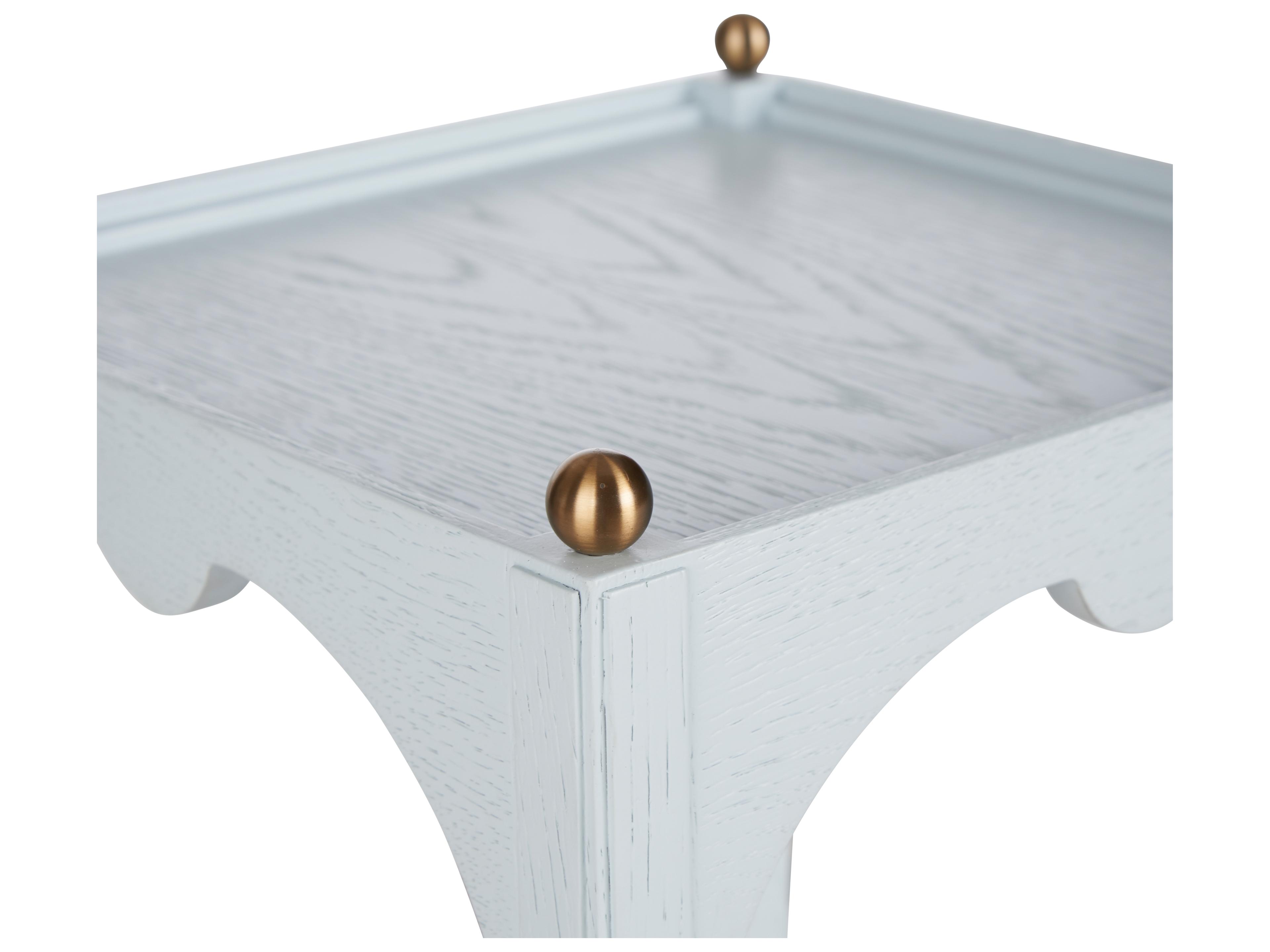 Chelsea House Jamie Merida Square Wood Blue End Table