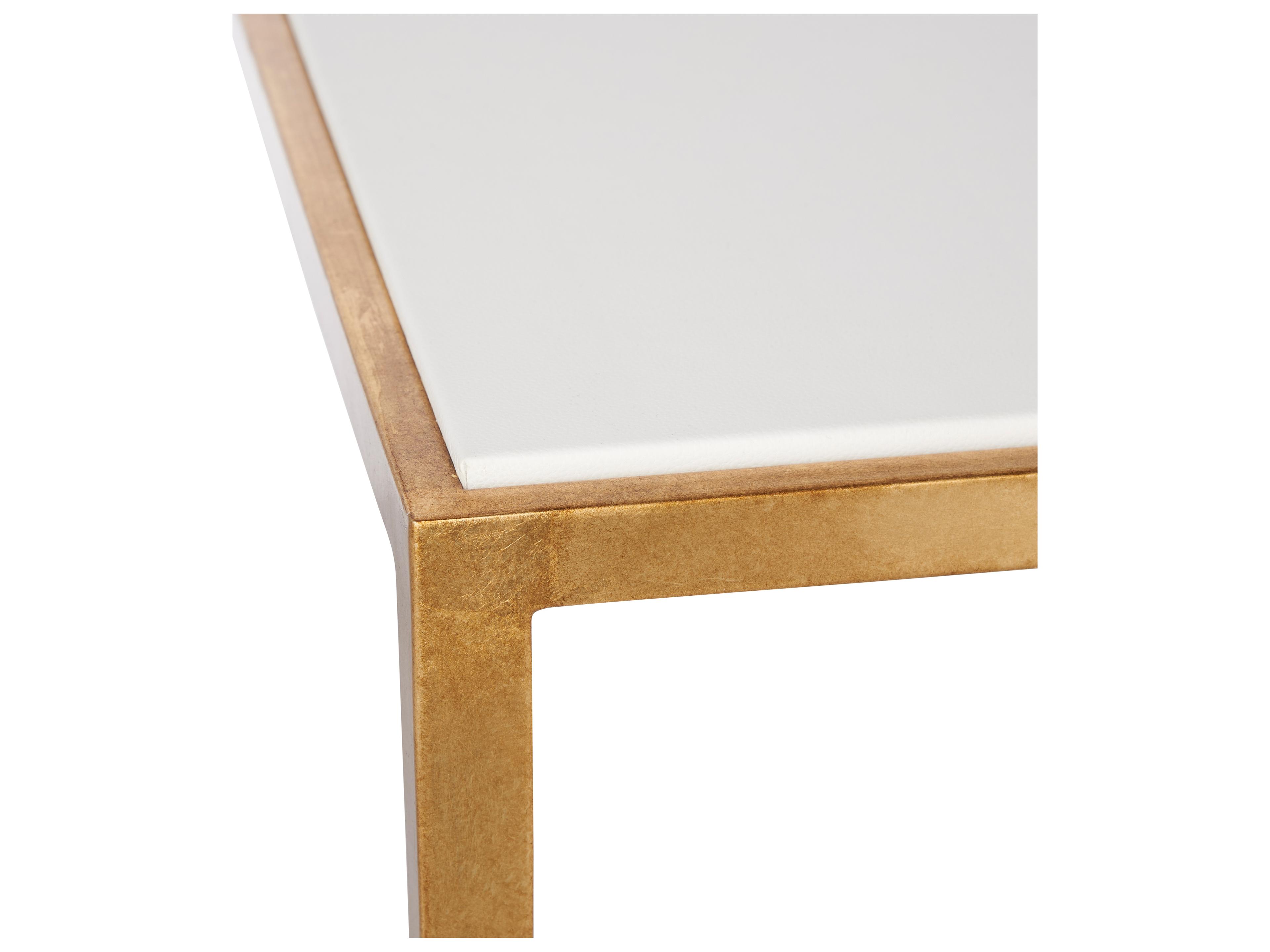 Chelsea House Jamie Merida Rectangular Glass Gold Console Table