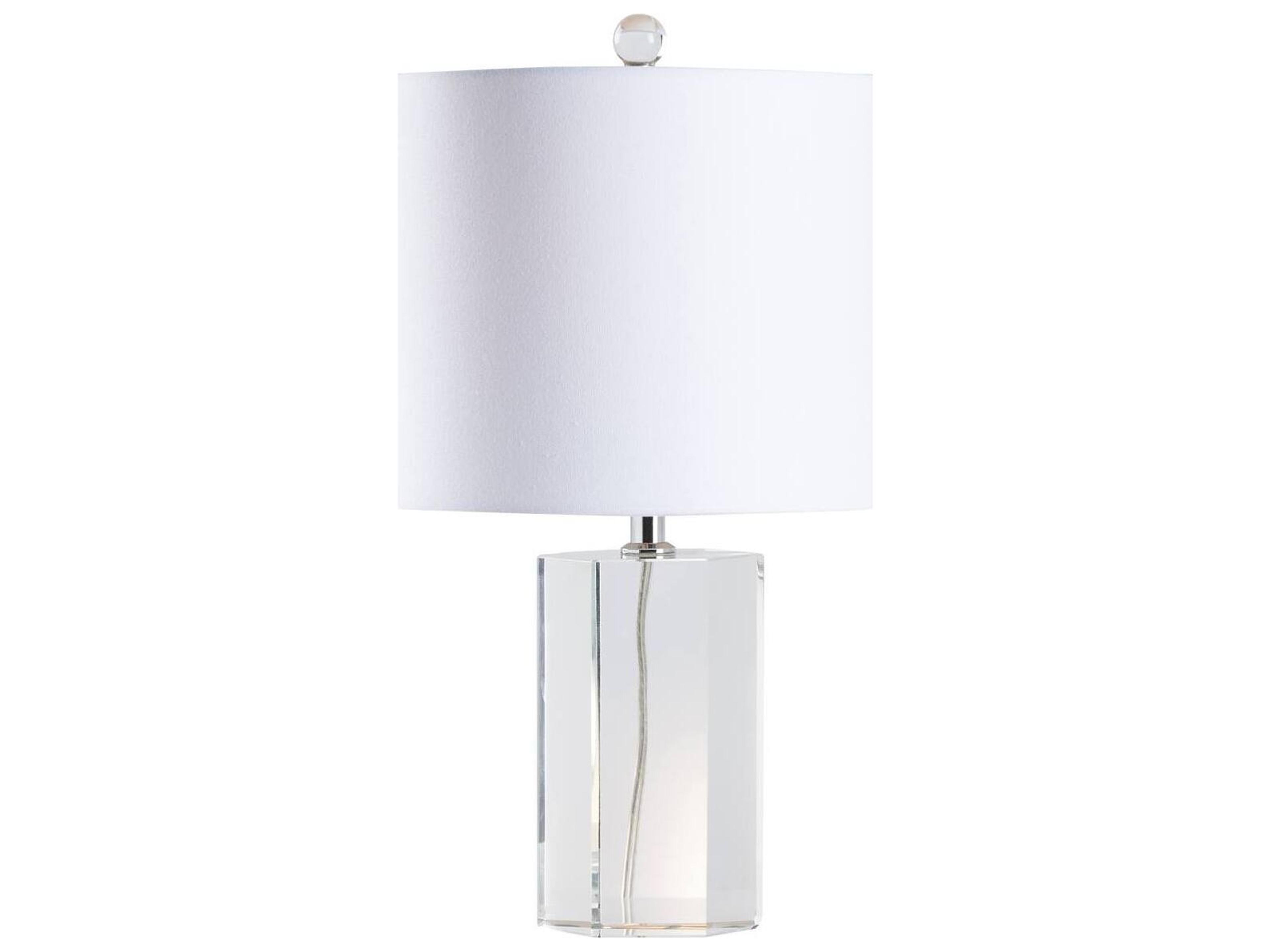 Town Square Clear Linen Table Lamp