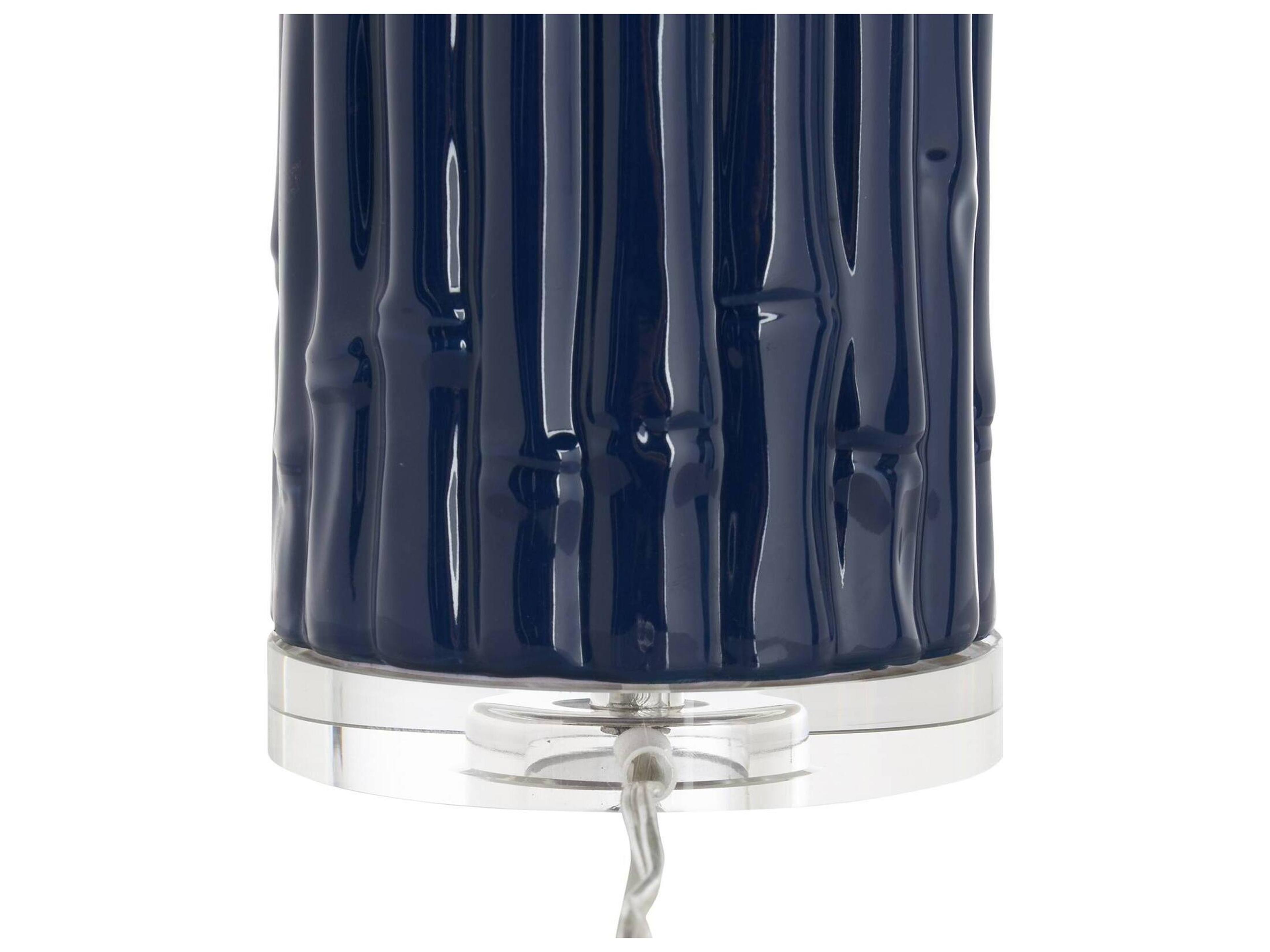 Chelsea House Town Square Blue Linen Table Lamp