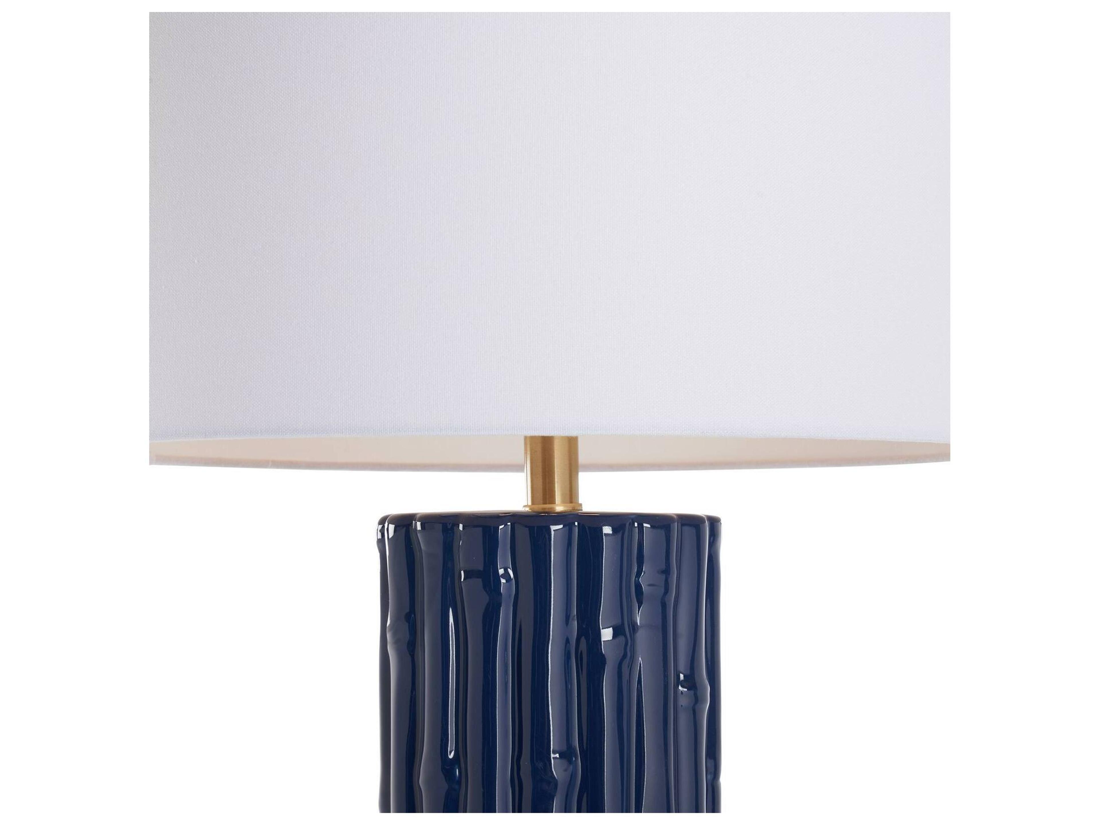Chelsea House Town Square Blue Linen Table Lamp