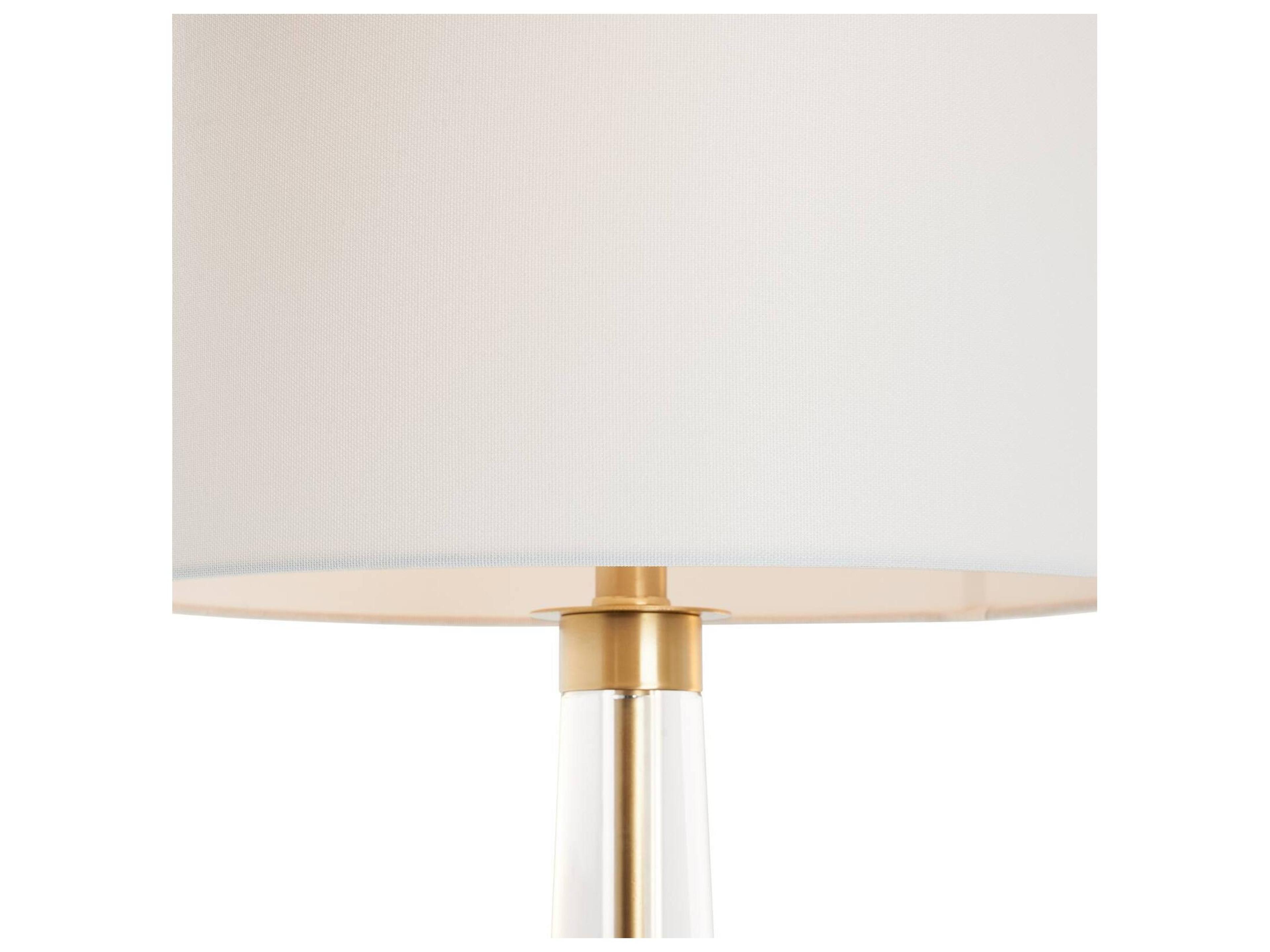 Chelsea House Town Square Gold Linen Brass Table Lamp