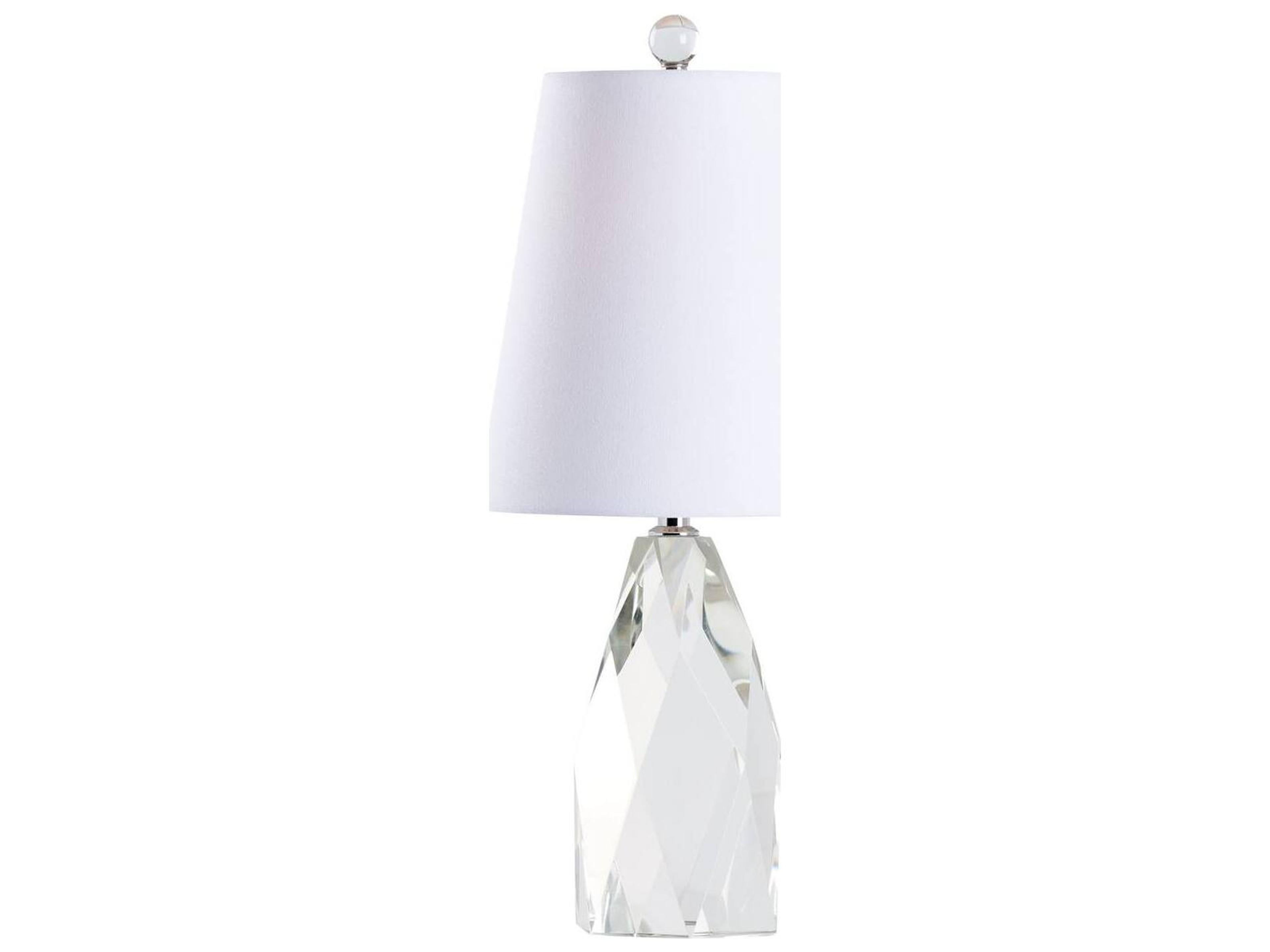 Town Square Clear Linen Table Lamp
