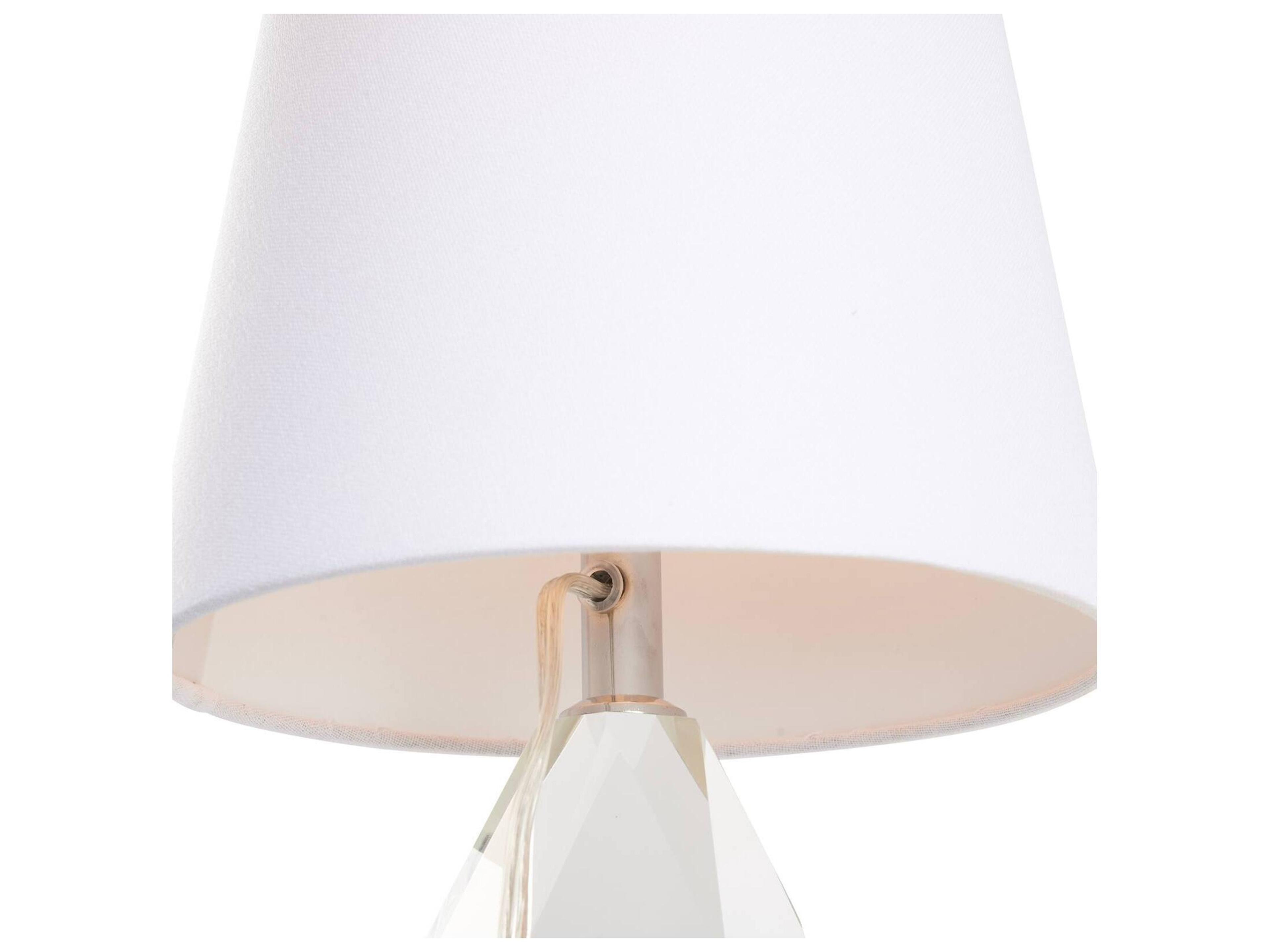 Chelsea House Town Square Clear Linen Table Lamp