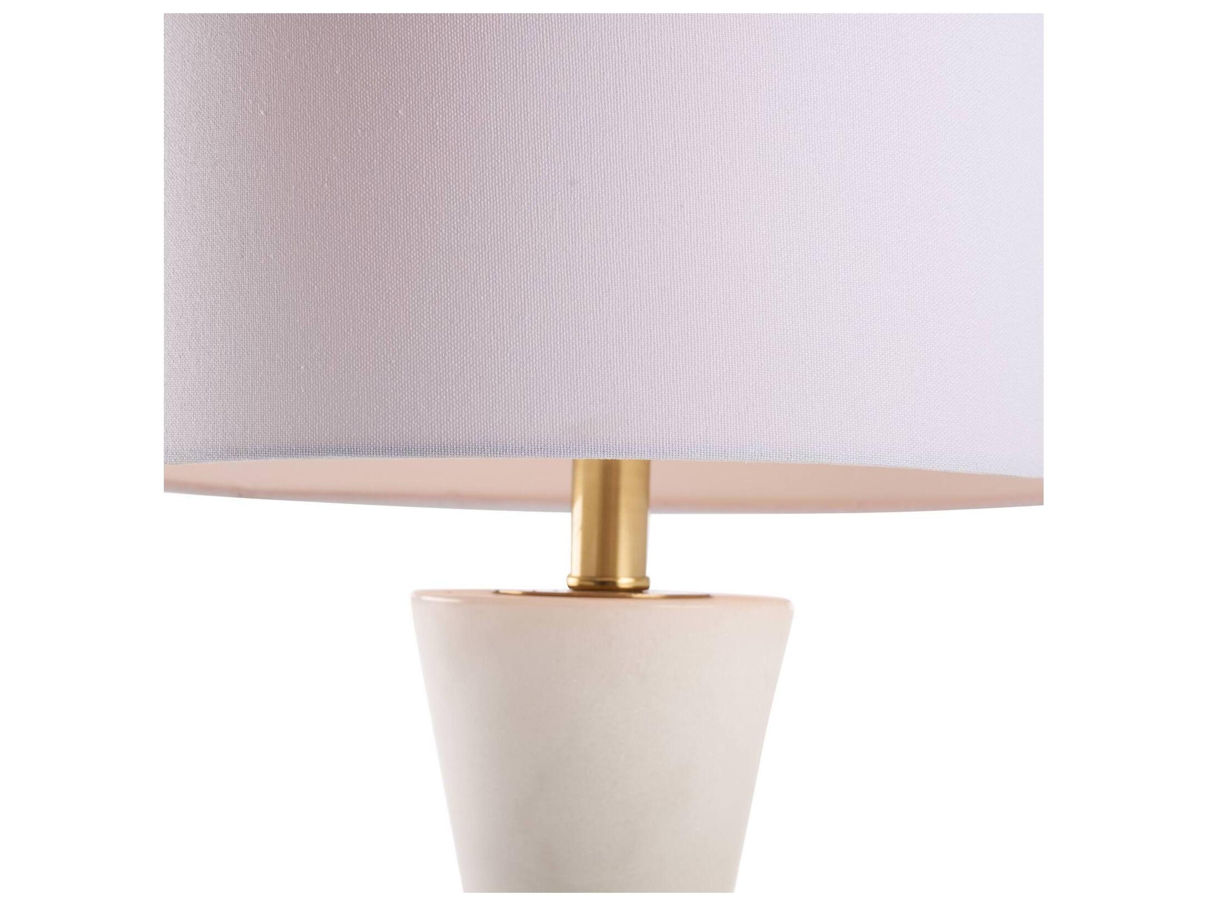 Chelsea House Town Square White Cream Linen Table Lamp