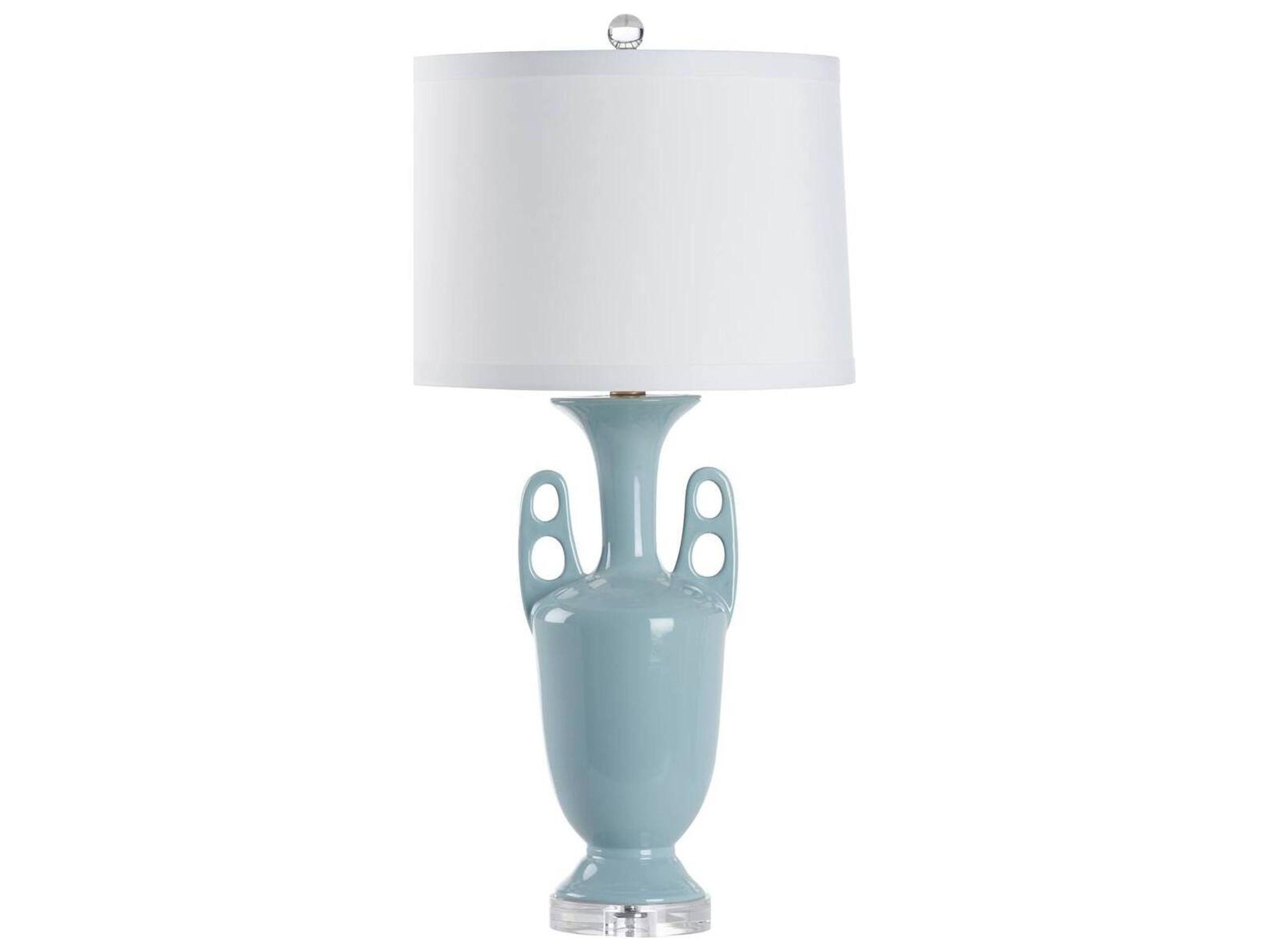 Chelsea House Bill Cain Blue Silk Table Lamp