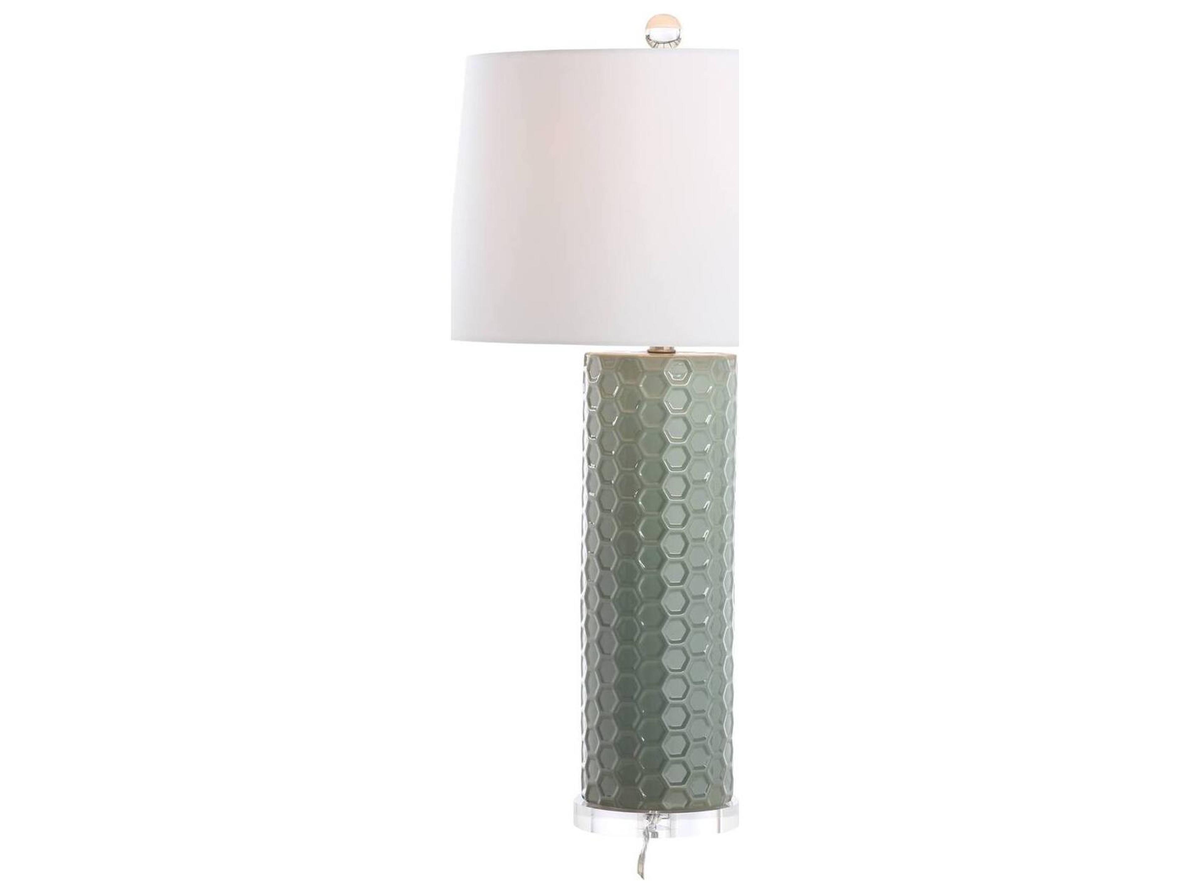 Chelsea House Shayla Copas Green Silk Table Lamp