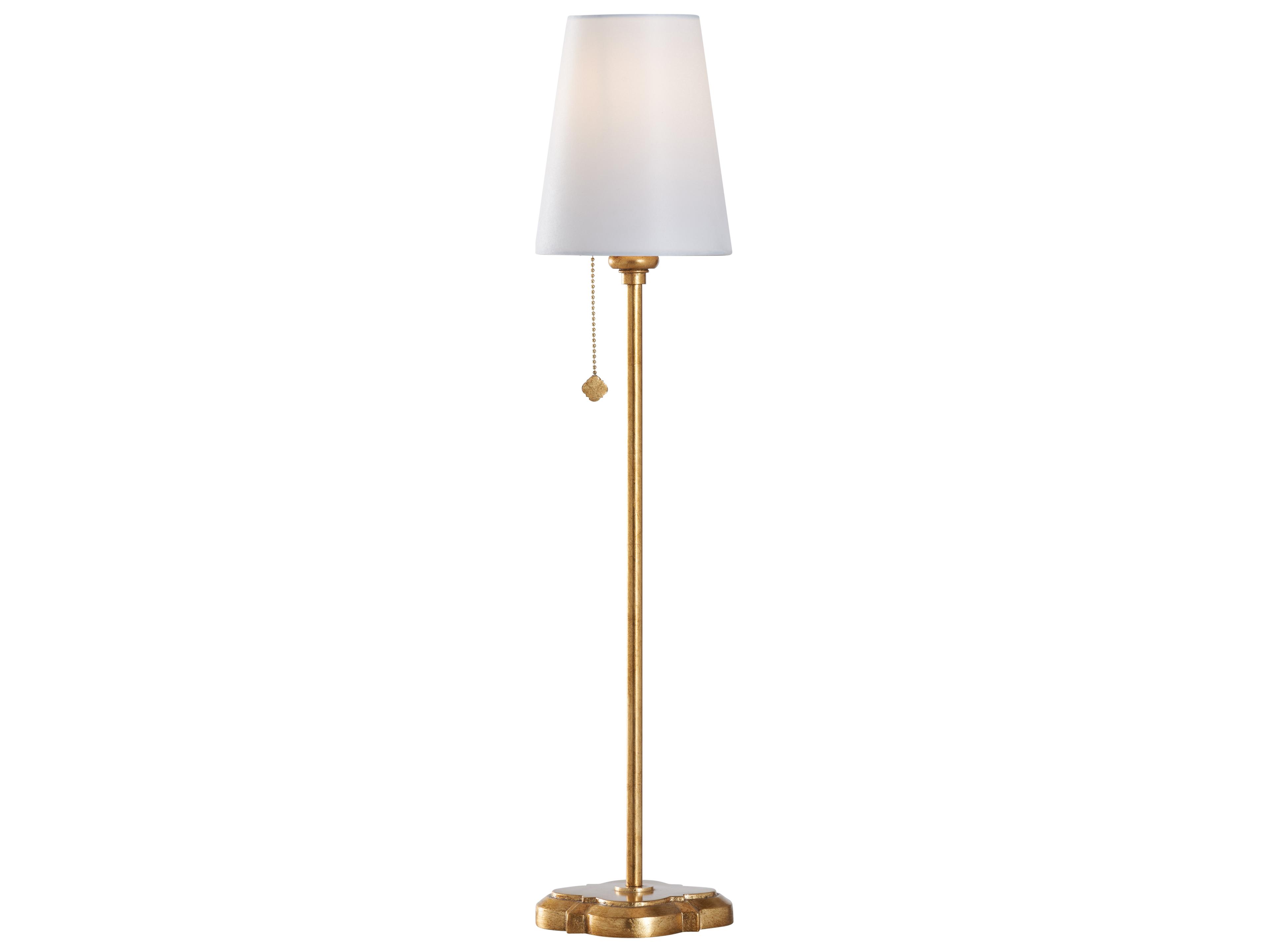Lisa Kahn Gold Linen Table Lamp