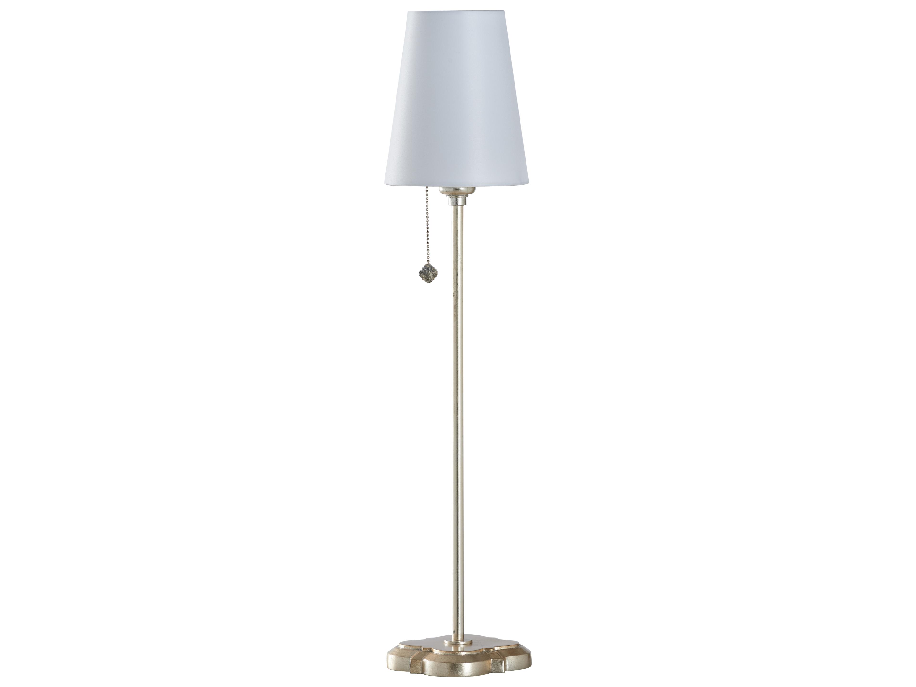 Chelsea House Lisa Kahn Silver Linen Table Lamp