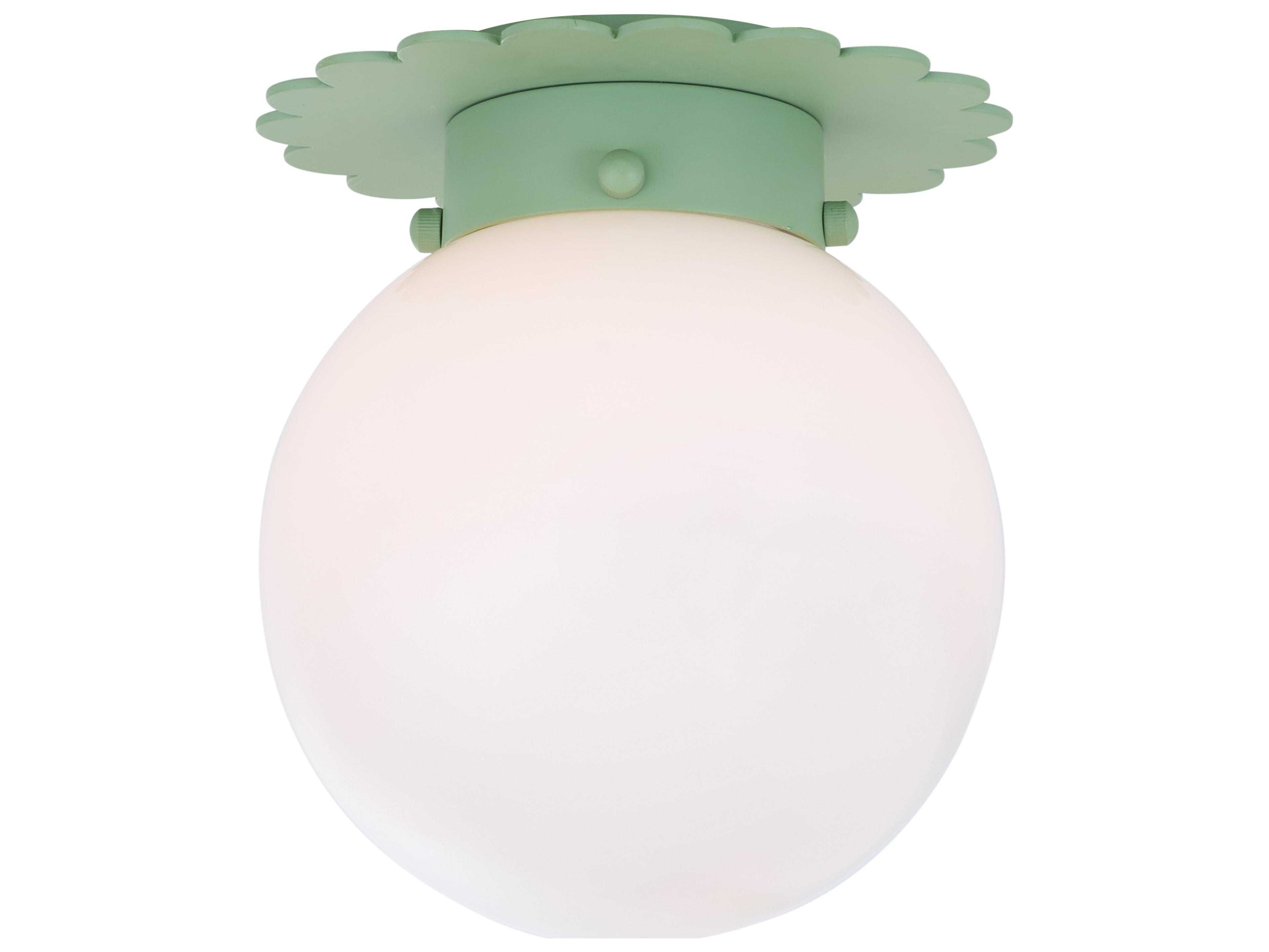 Amanda Lindroth 1-Light Green Globe Flush Mount