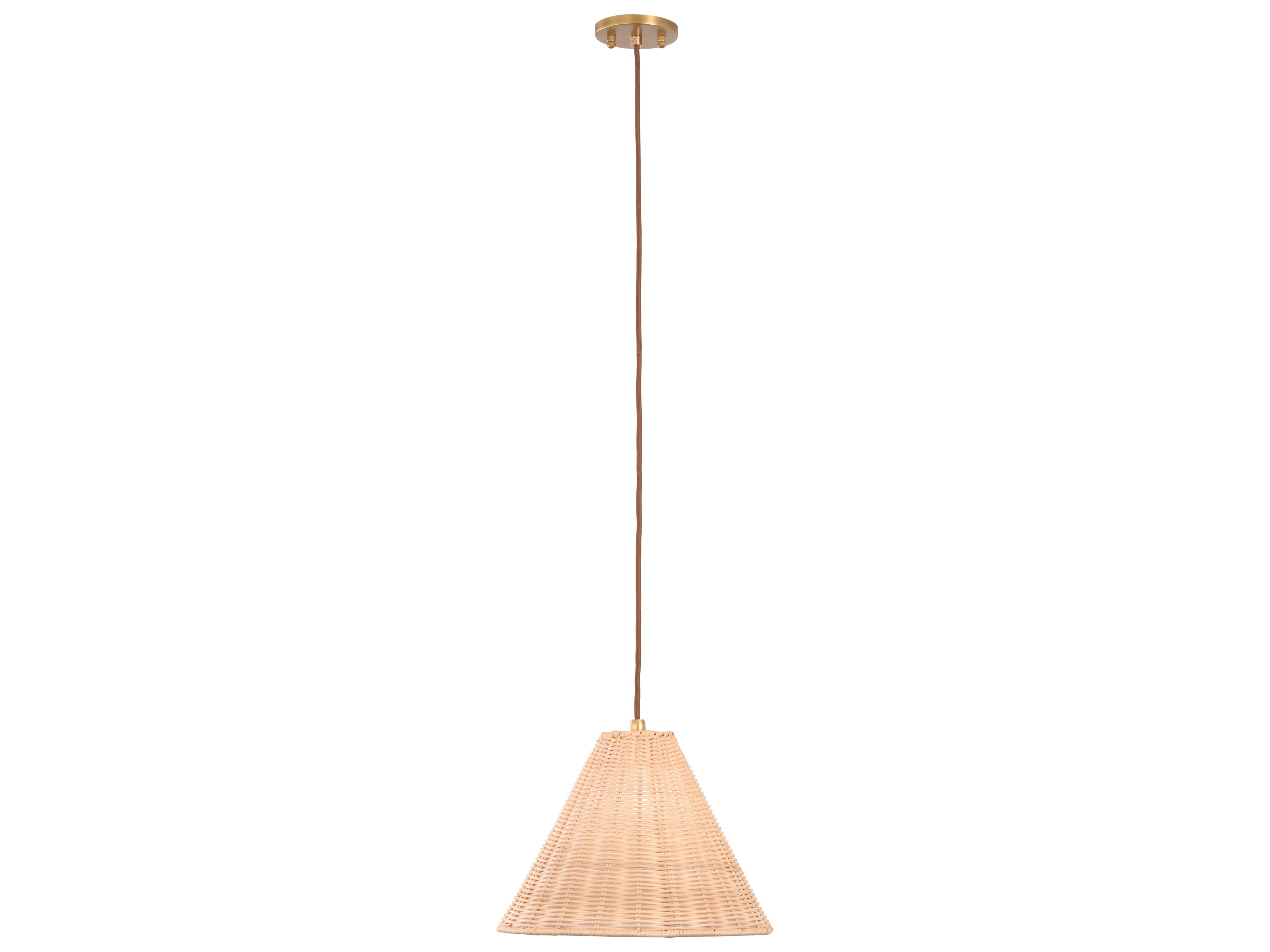 Amanda Lindroth 1-Light Brown Pendant