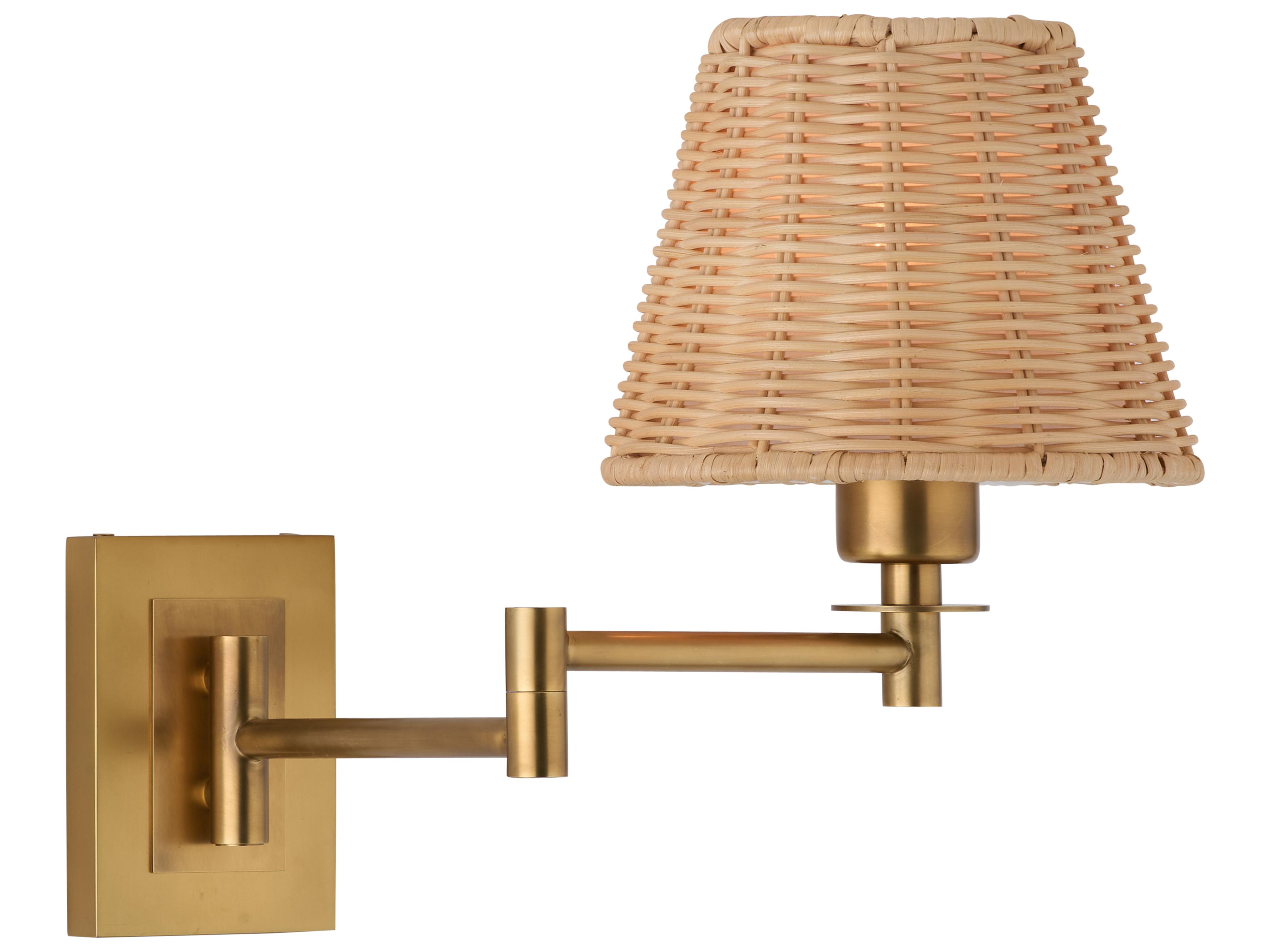 Amanda Lindroth 1-Light Gold Brass Swing Wall Sconce