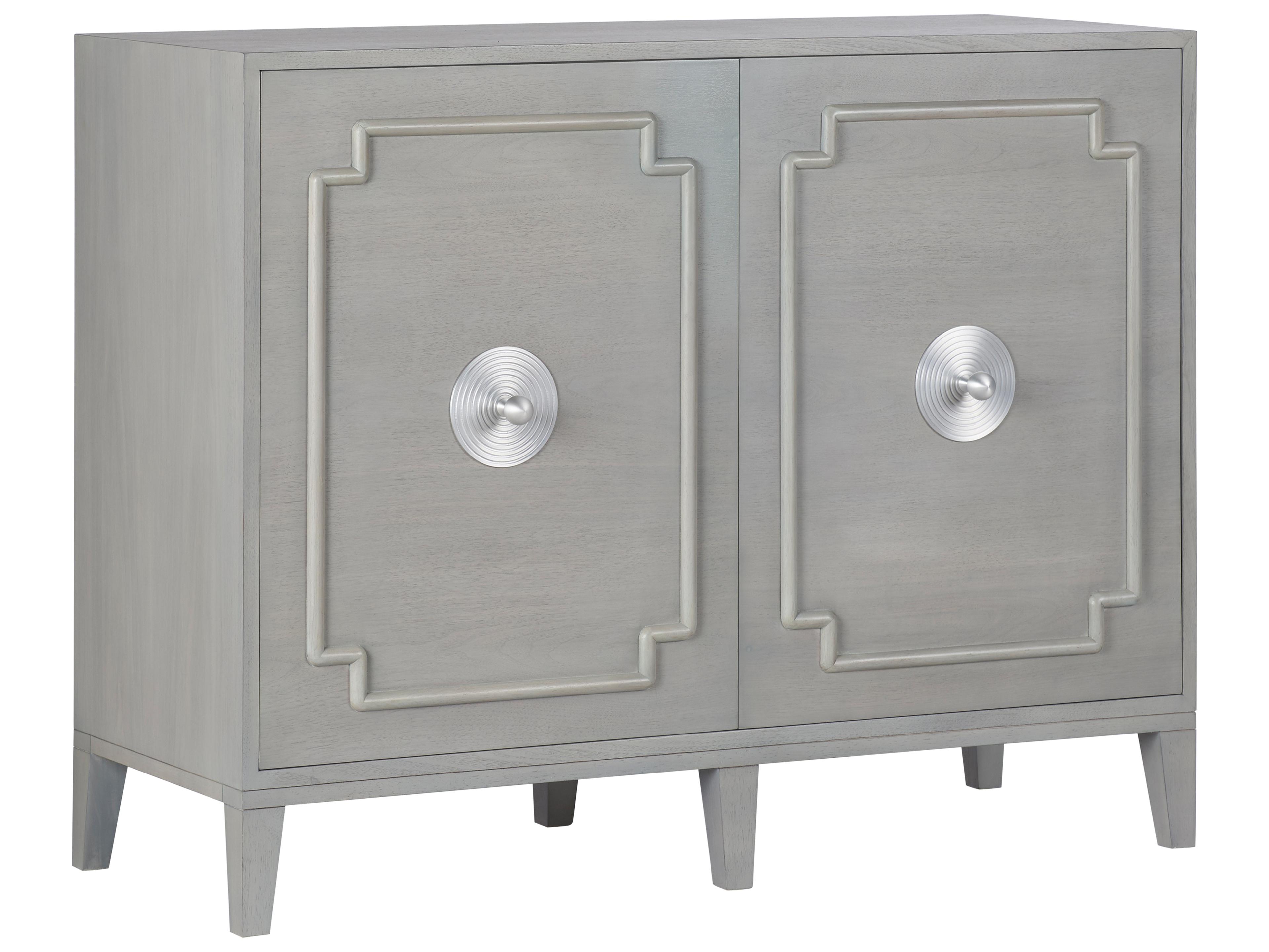 Elizabeth Wicker Gray Accent Chest