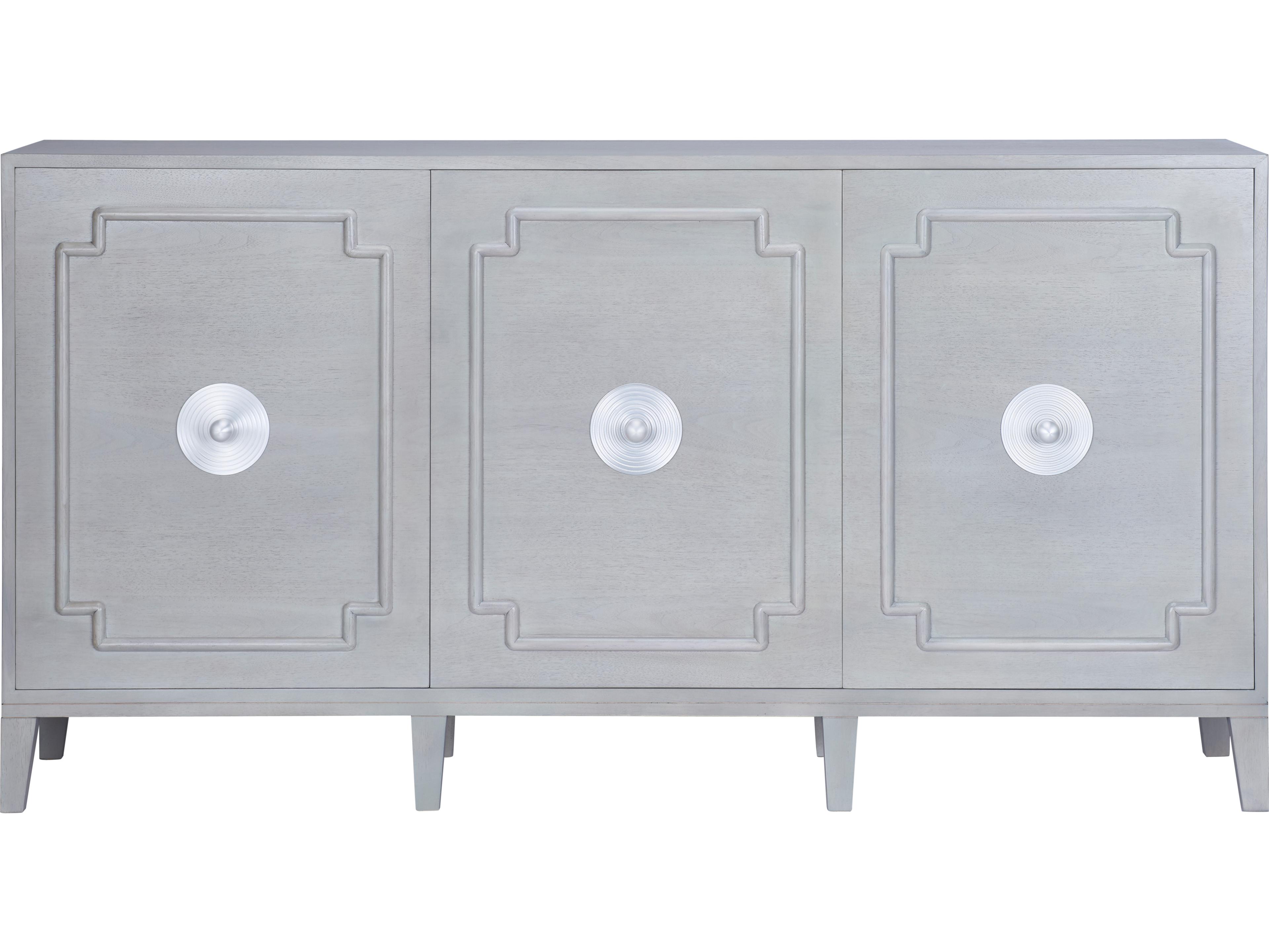 Chelsea House Elizabeth Wicker 69" Gray Sideboard
