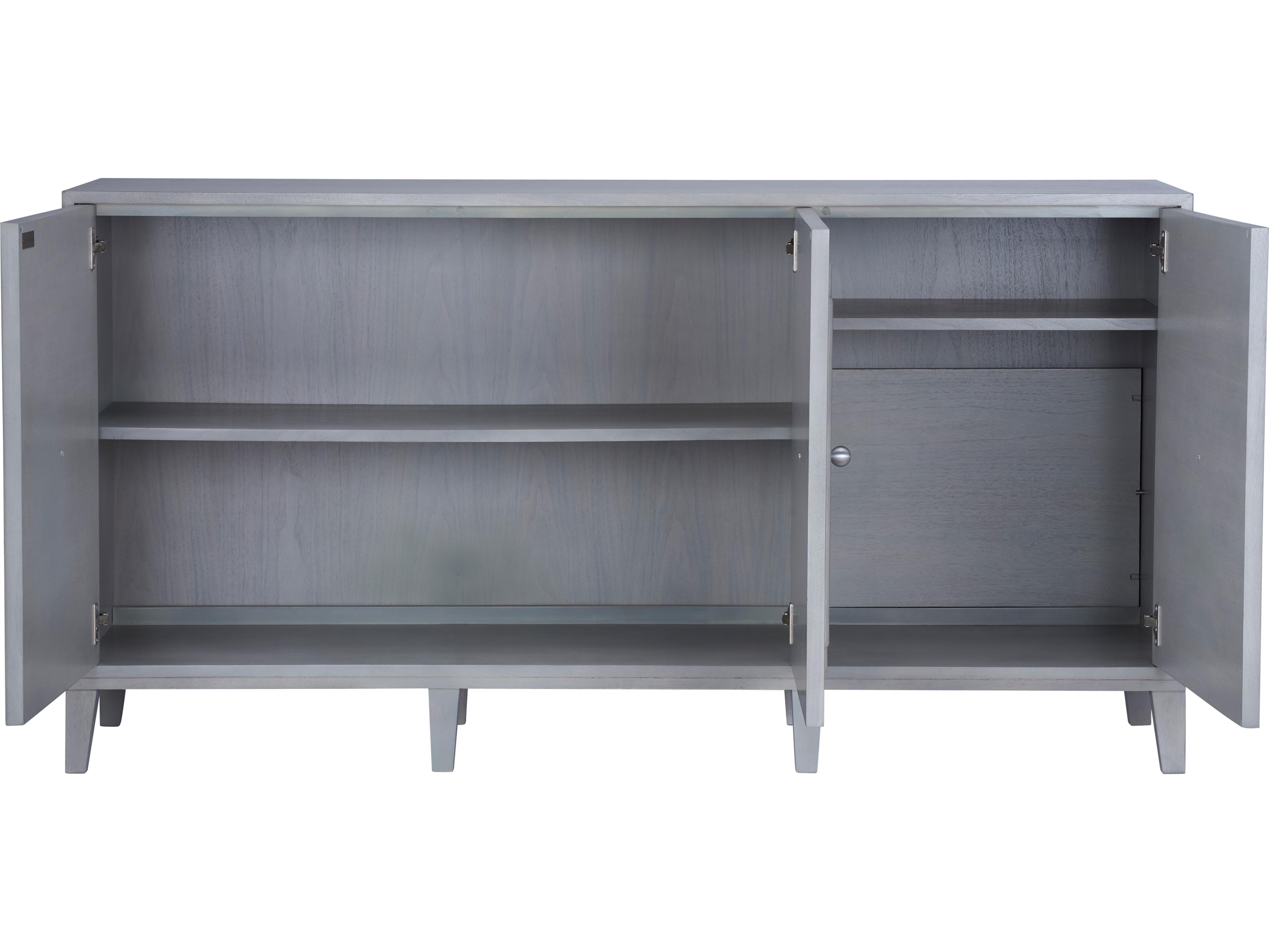 Chelsea House Elizabeth Wicker 69" Gray Sideboard