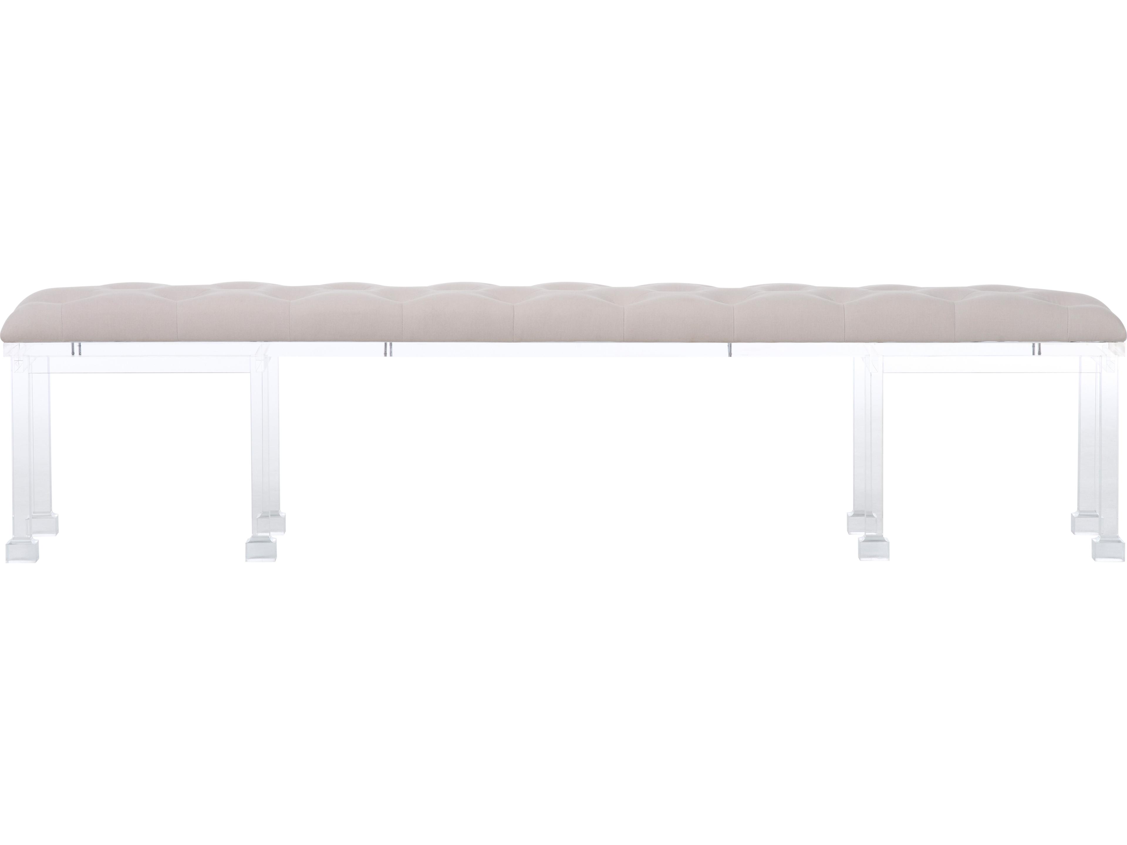 Chelsea House Bill Cain Clear Gray Velvet Upholstered Ottoman