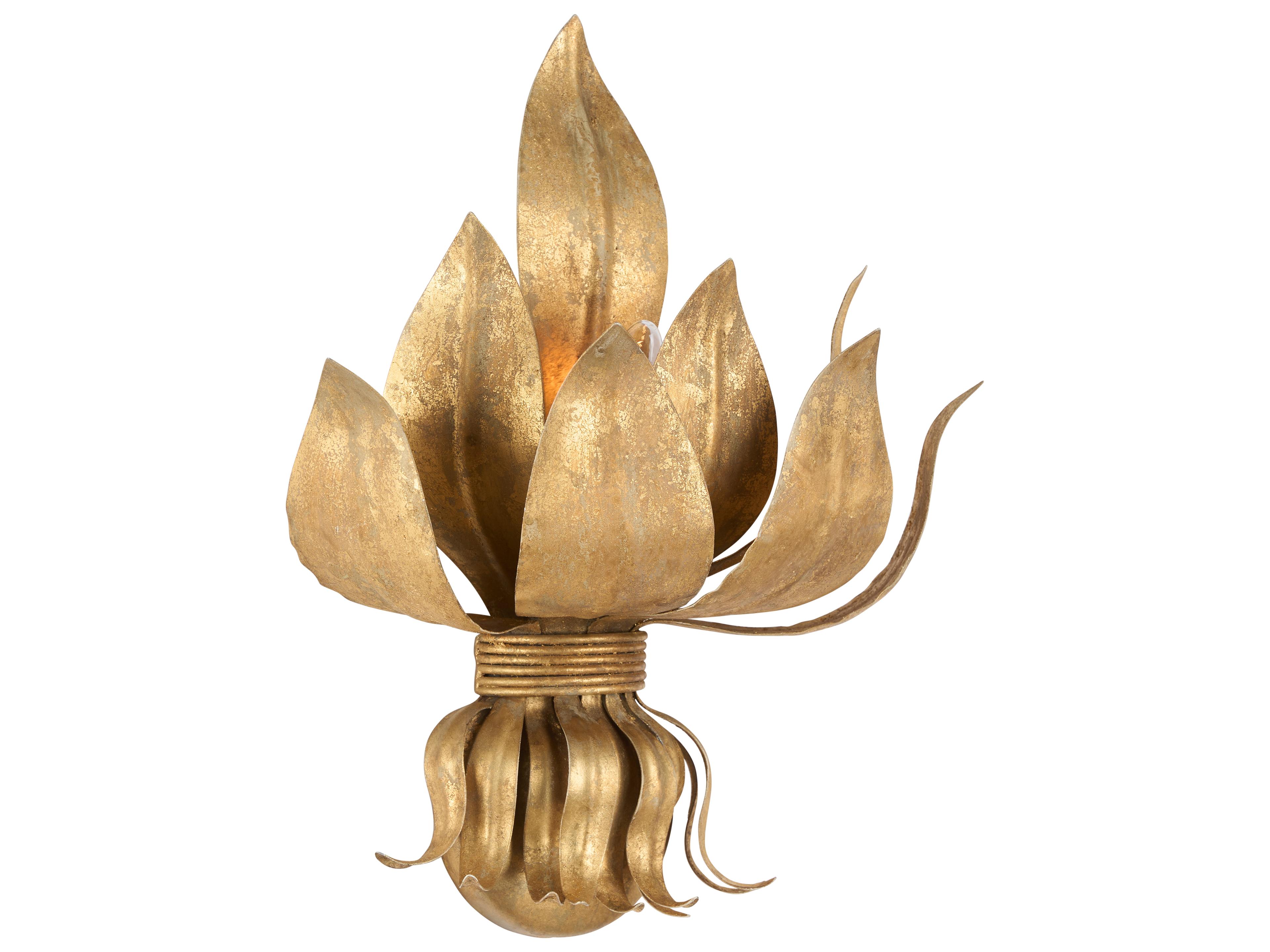 1-Light Gold Wall Sconce