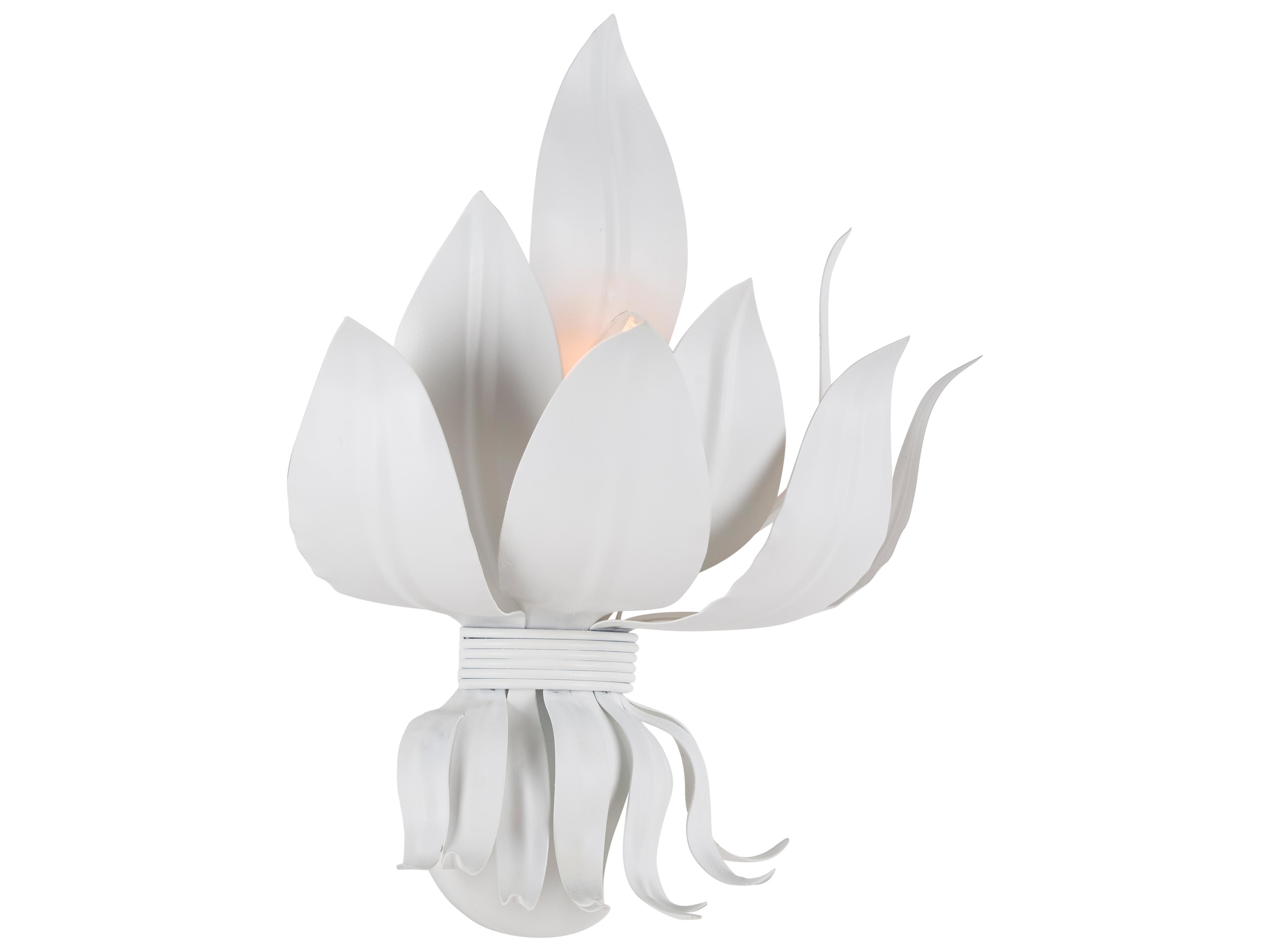 1-Light White Cream Wall Sconce