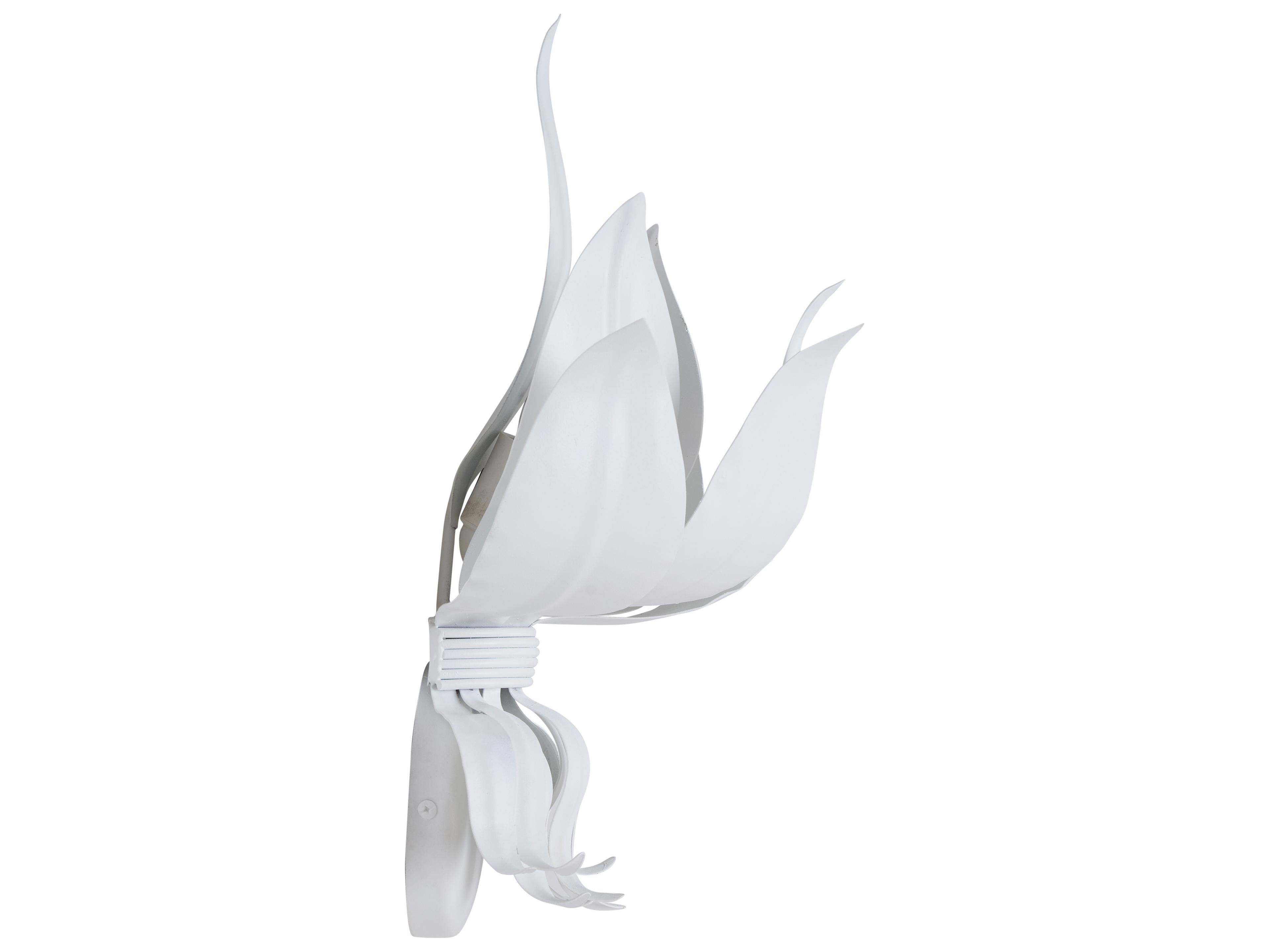 Chelsea House 1-Light White Cream Wall Sconce