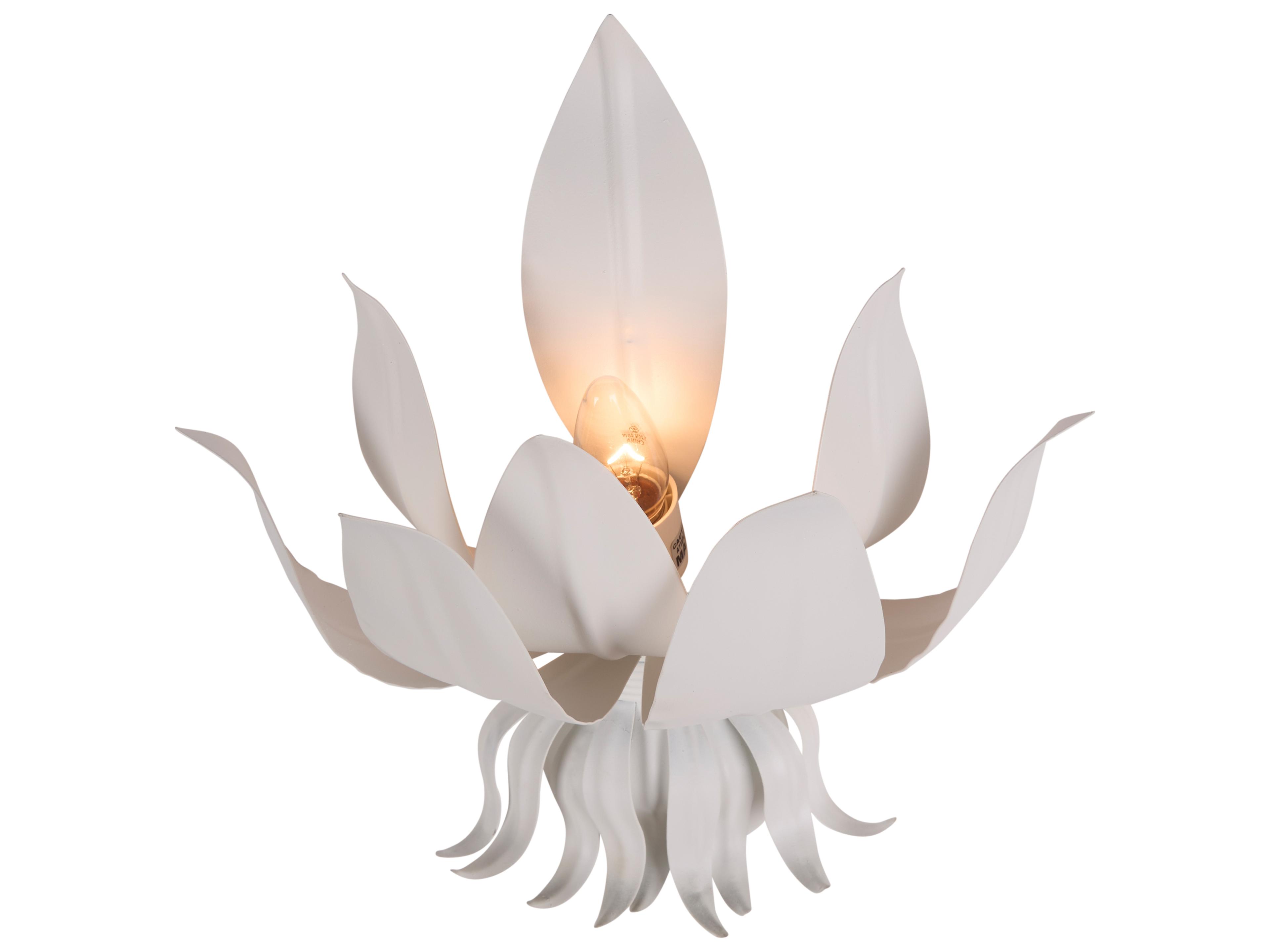 Chelsea House 1-Light White Cream Wall Sconce