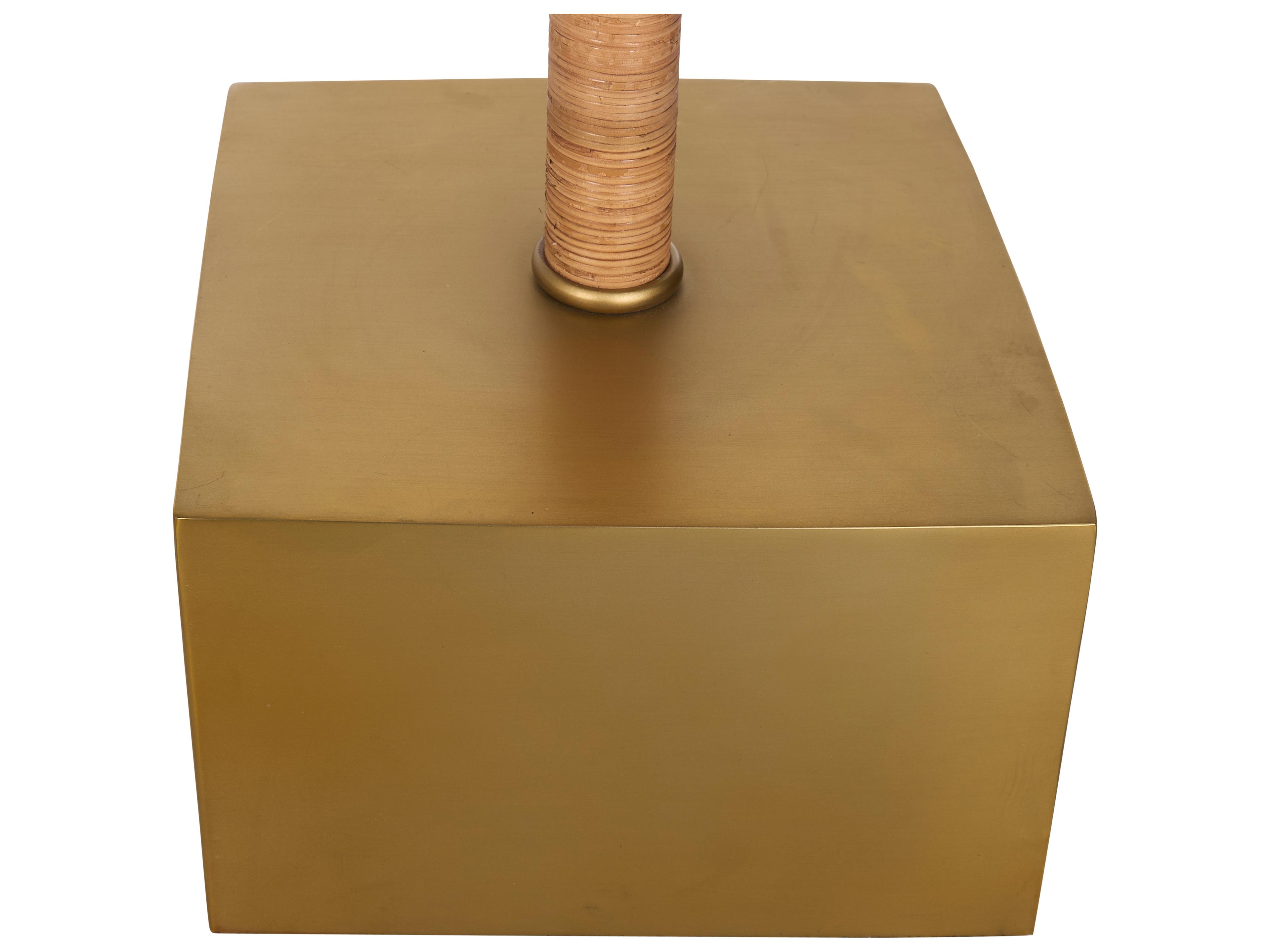 Chelsea House Brown Rattan Floor Lamp