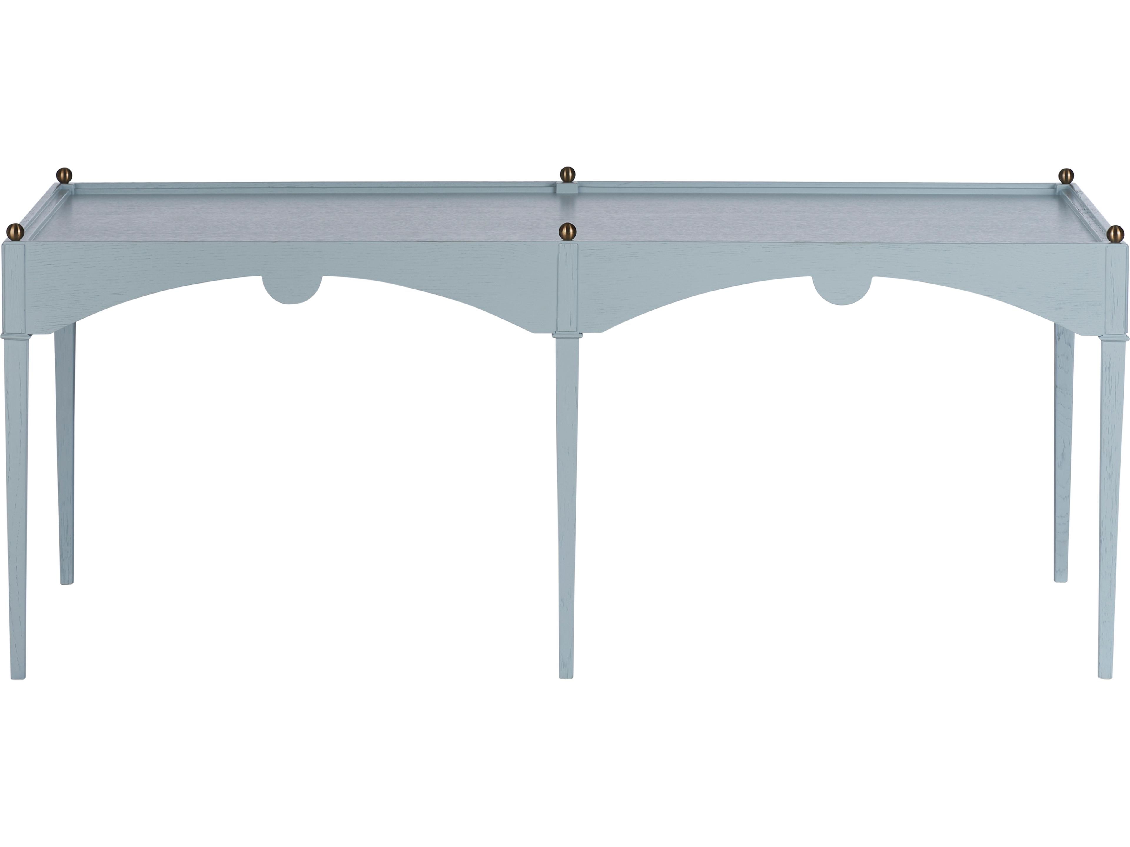 Chelsea House Jamie Merida Rectangular Wood Blue Coffee Table