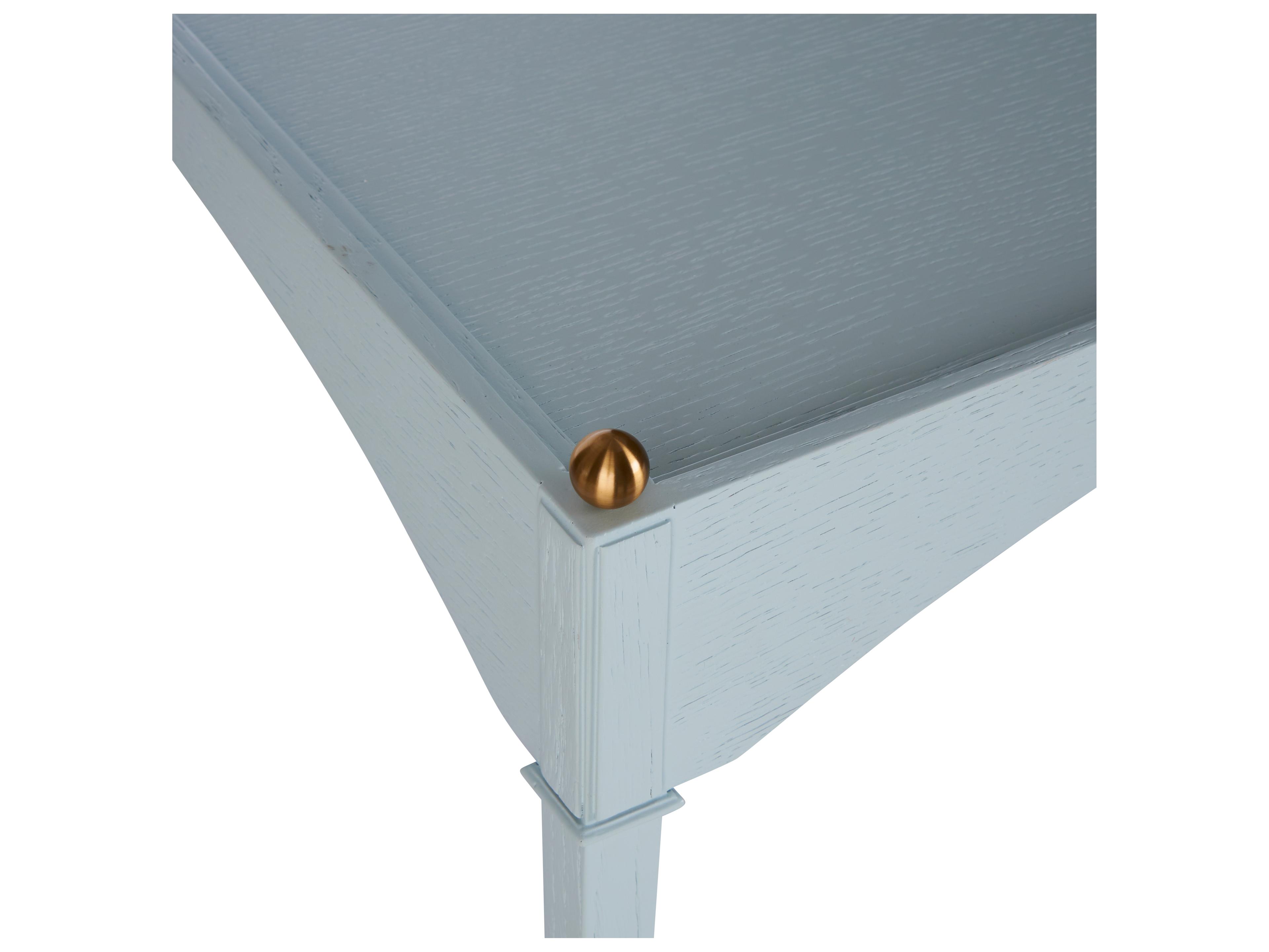 Chelsea House Jamie Merida Rectangular Wood Blue Coffee Table