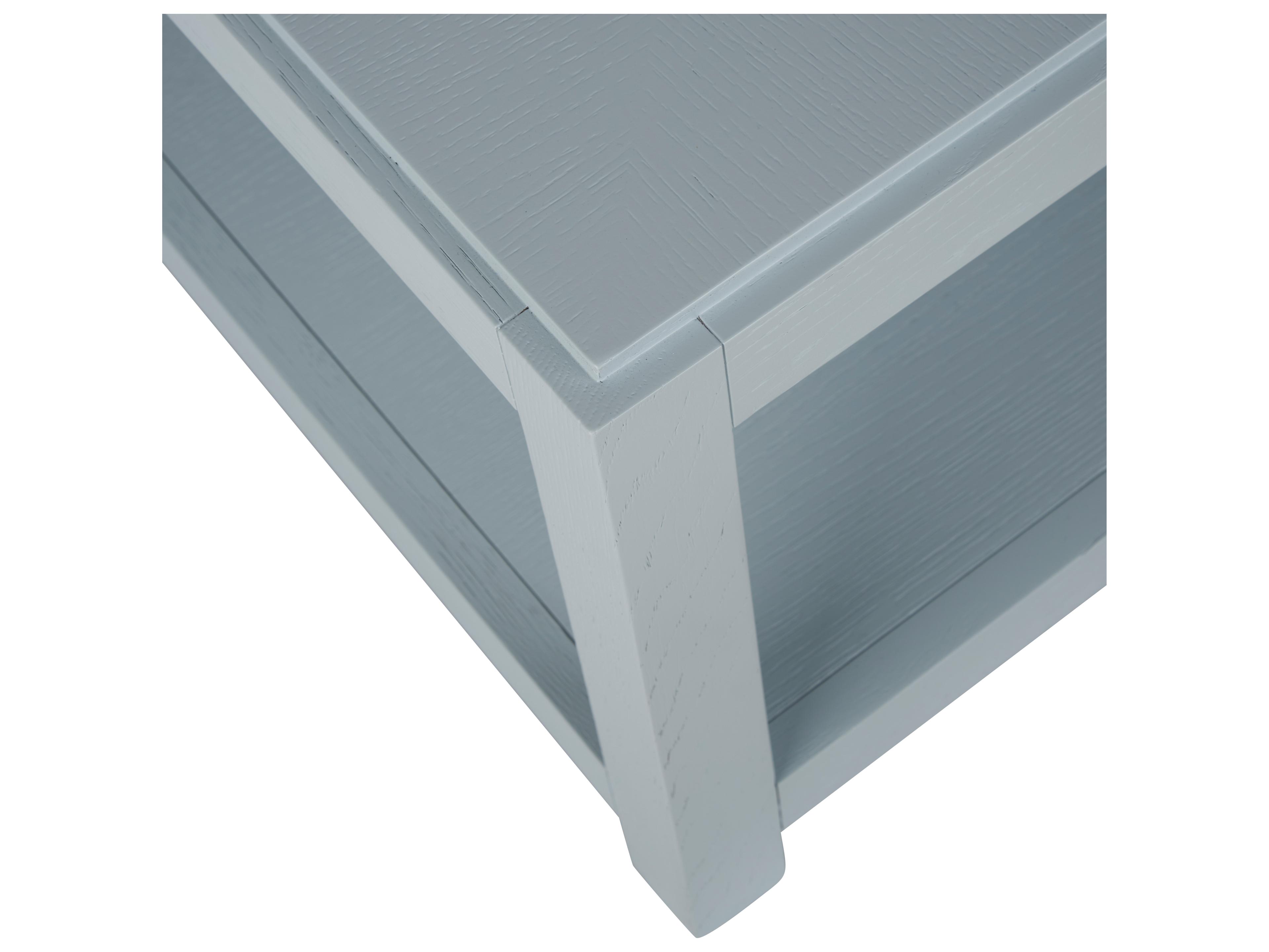 Chelsea House Jamie Merida Square Wood Blue Coffee Table