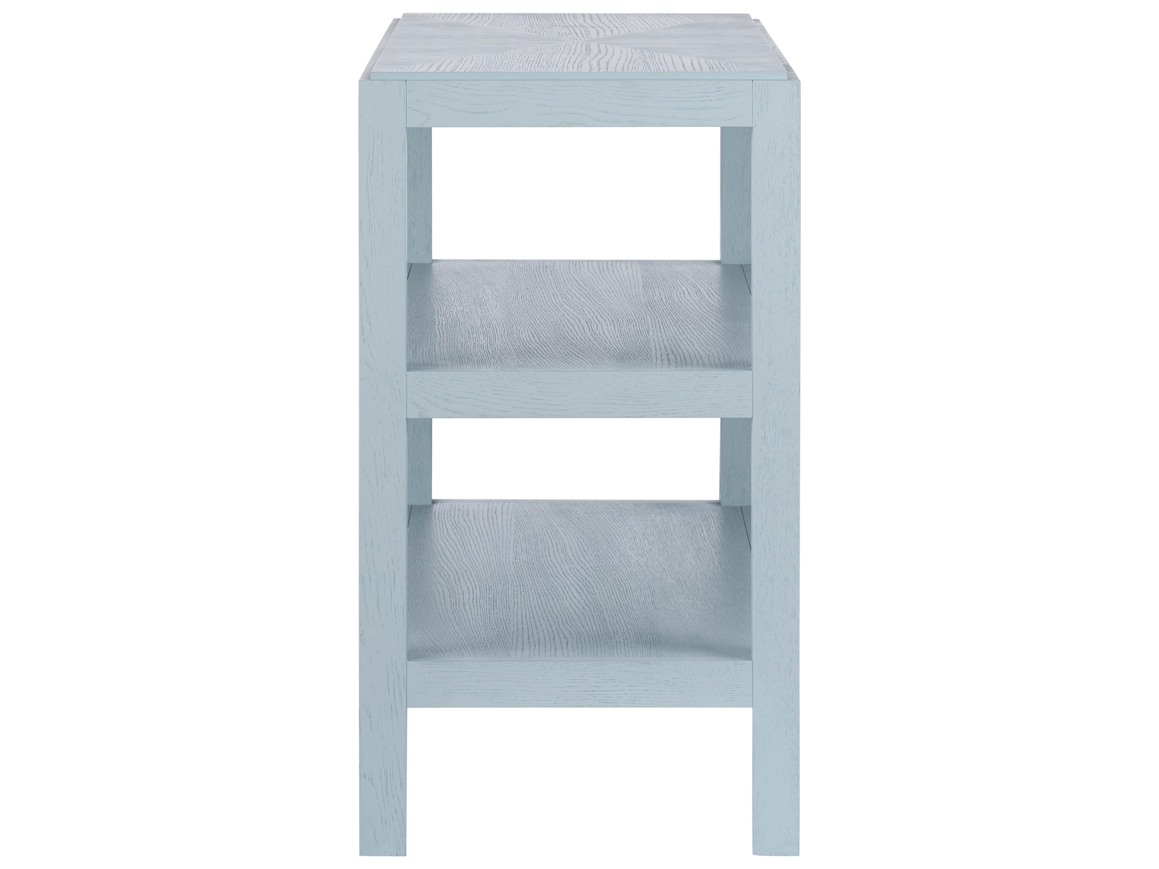 Chelsea House Jamie Merida Rectangular Wood Blue Coffee Table