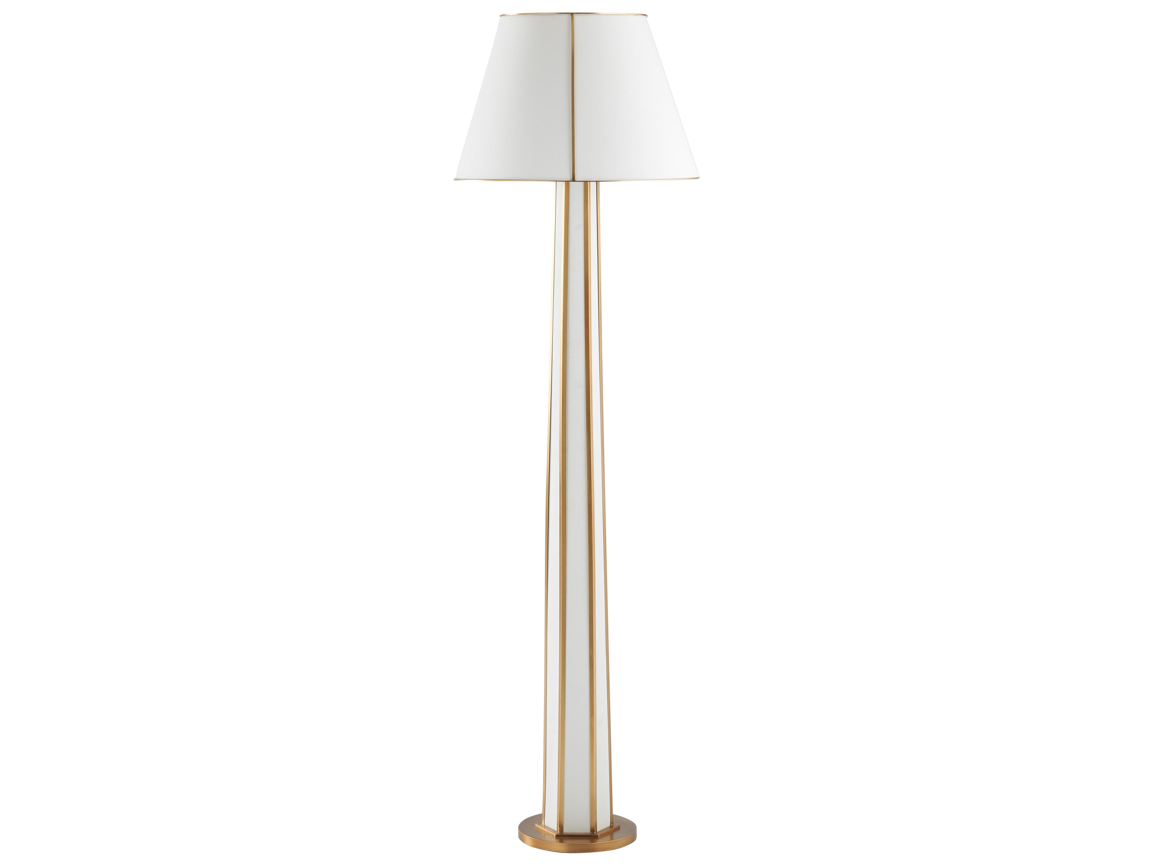 Chelsea House White Cream Linen Floor Lamp
