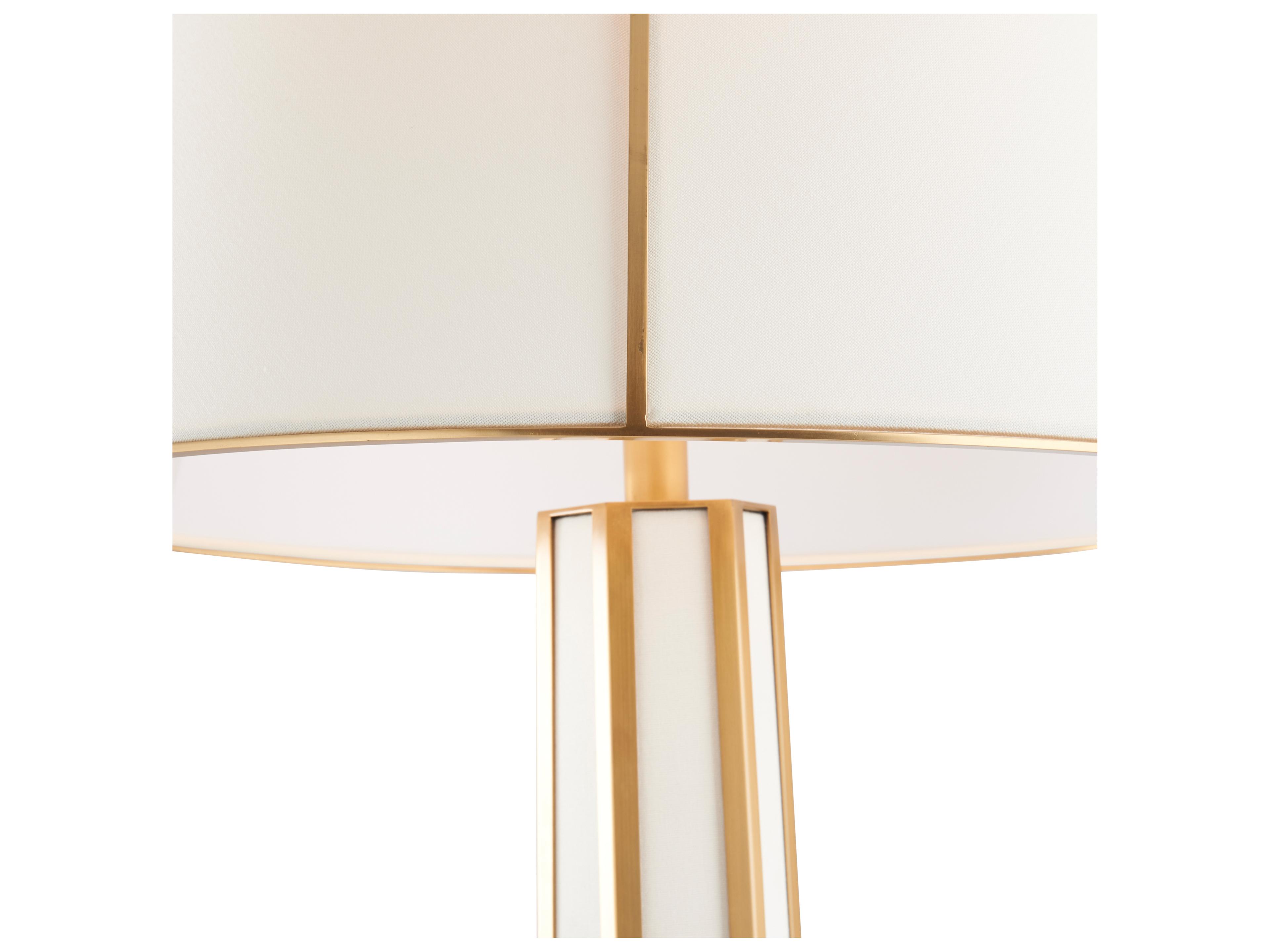 Chelsea House White Cream Linen Floor Lamp