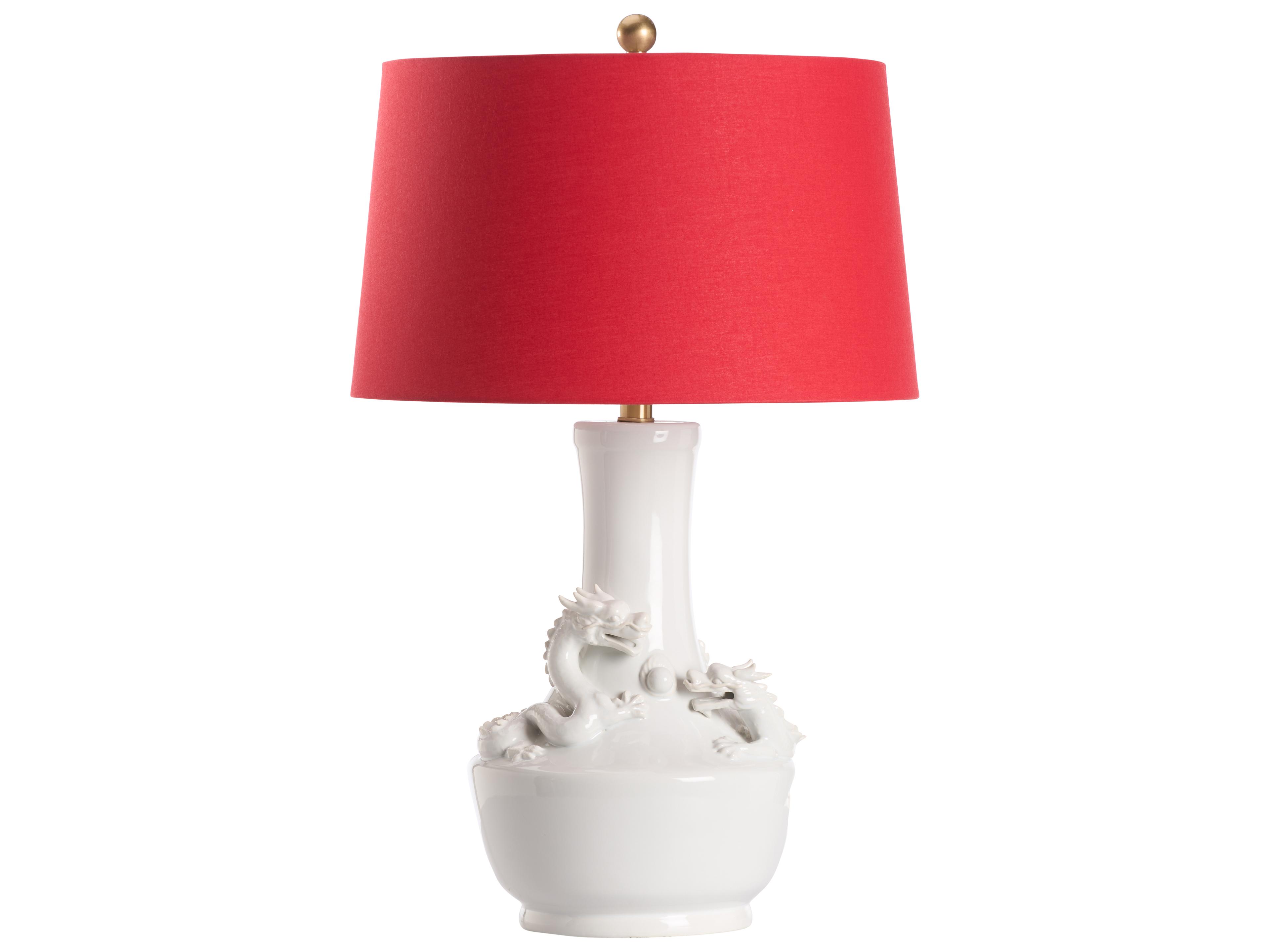 White Cream Linen Traditional Table Lamp