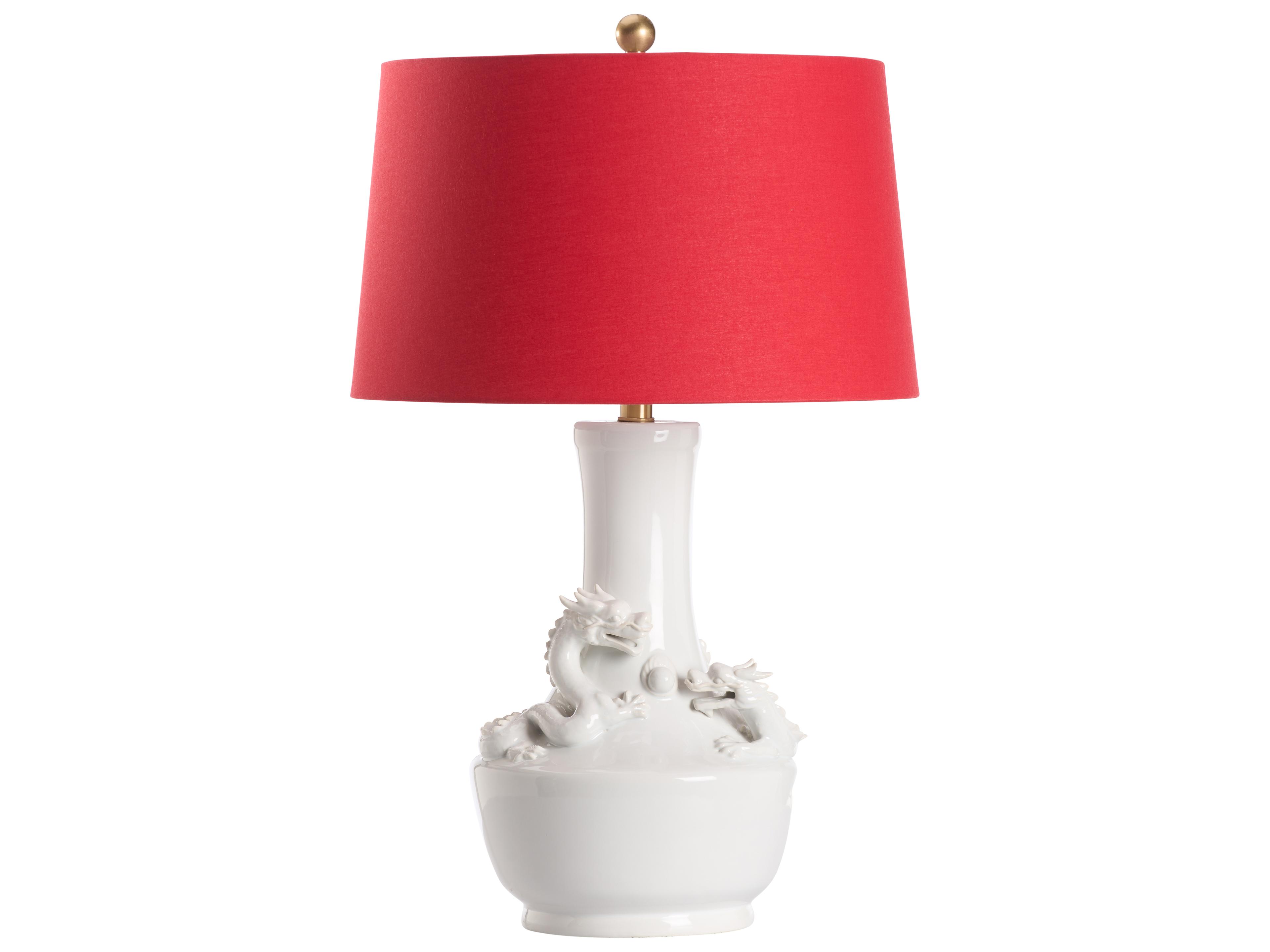 Chelsea House White Cream Linen Traditional Table Lamp