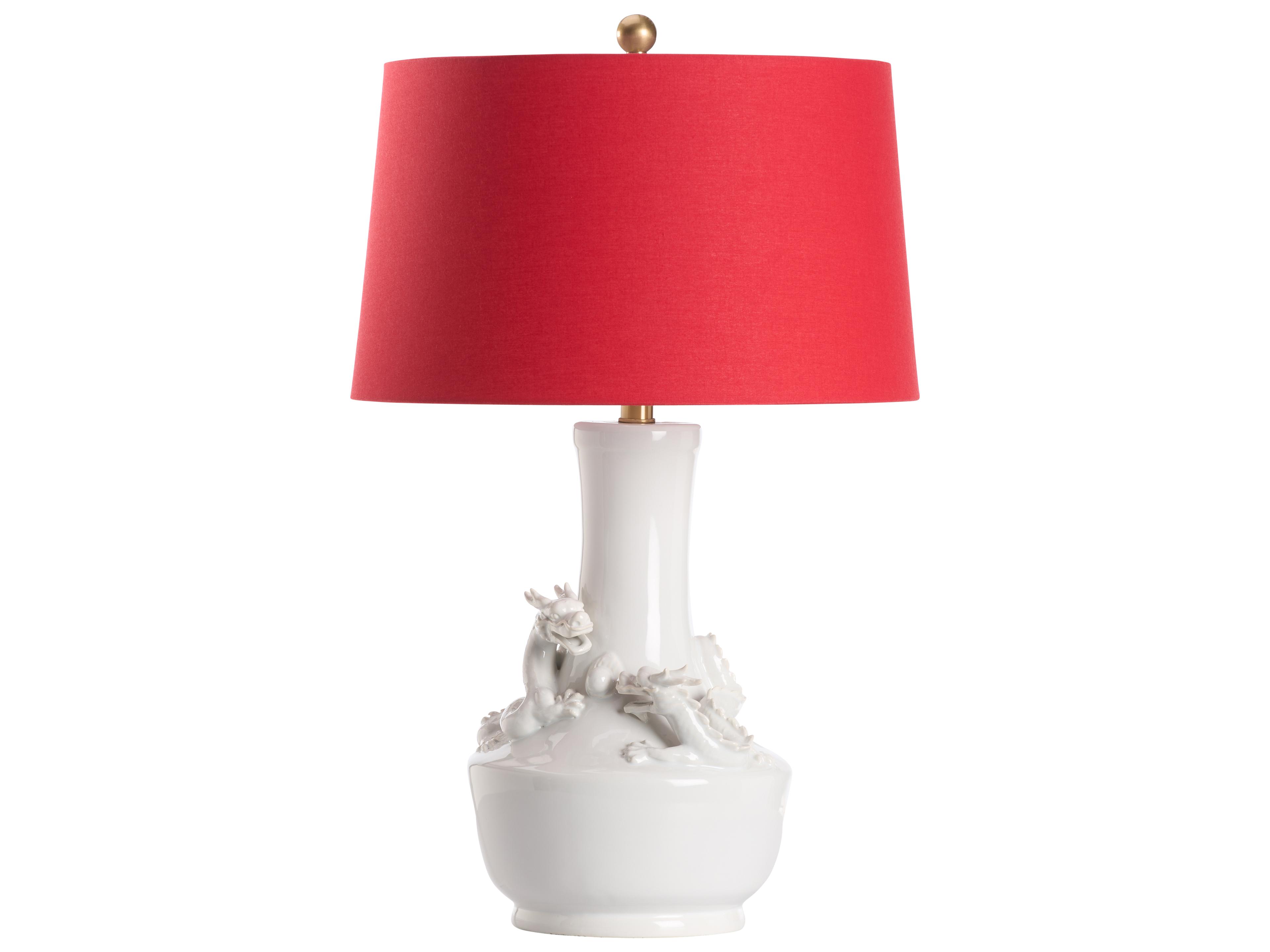 Chelsea House White Cream Linen Traditional Table Lamp