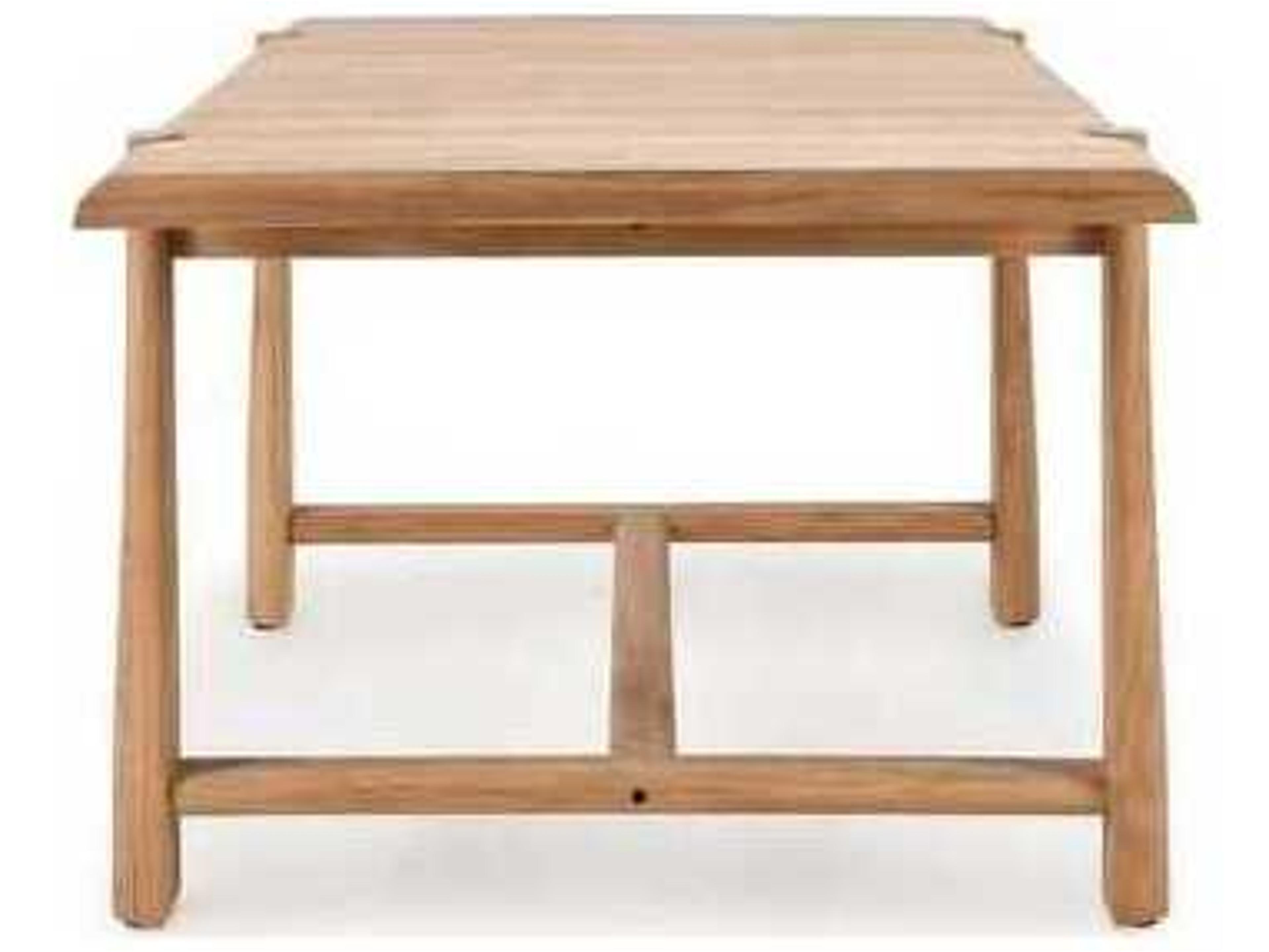 Classic Home Outdoor Aston Natural Wood Rectangular Dining Table